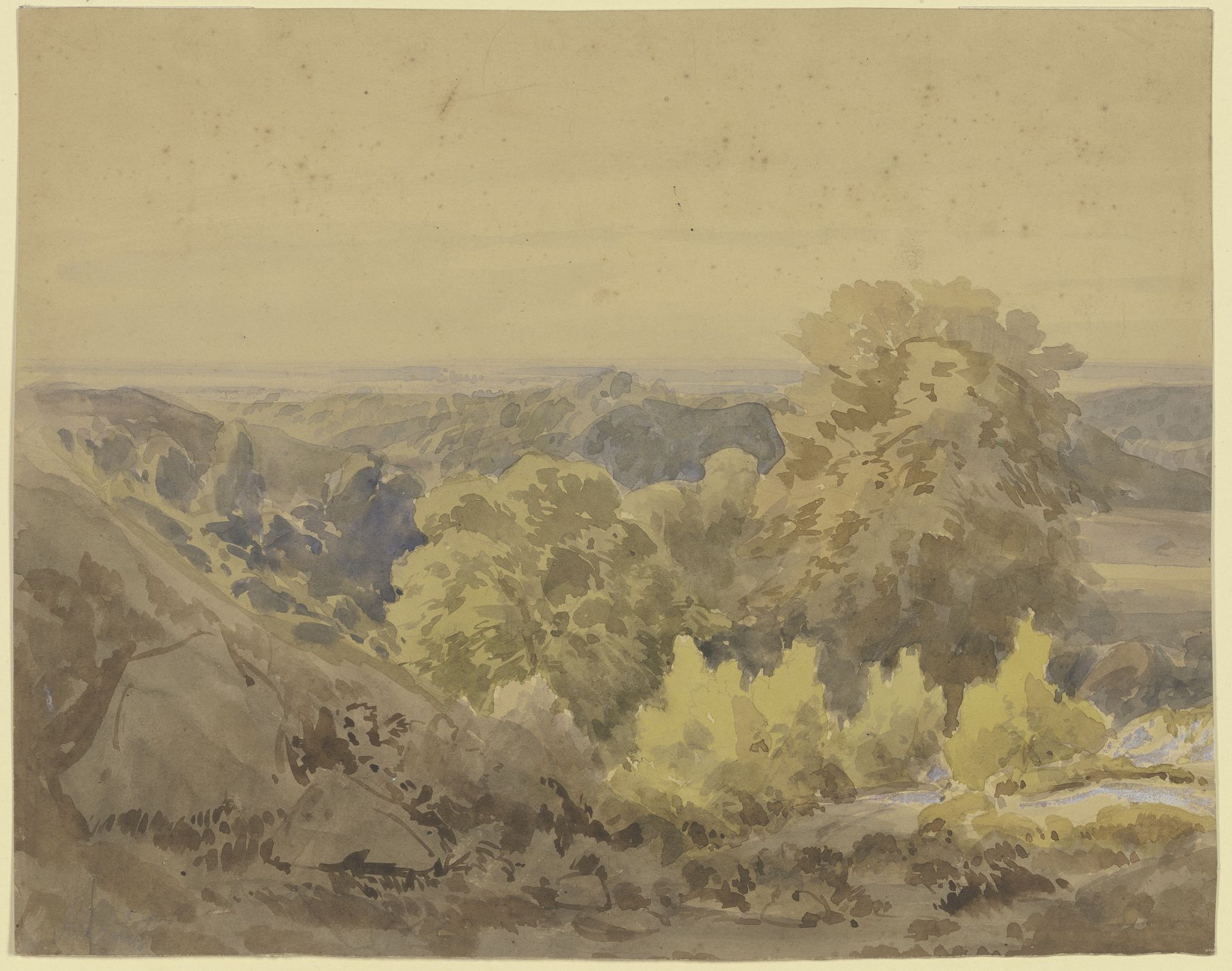 Autumn landscape near the Taunus by Karl Peter Burnitz