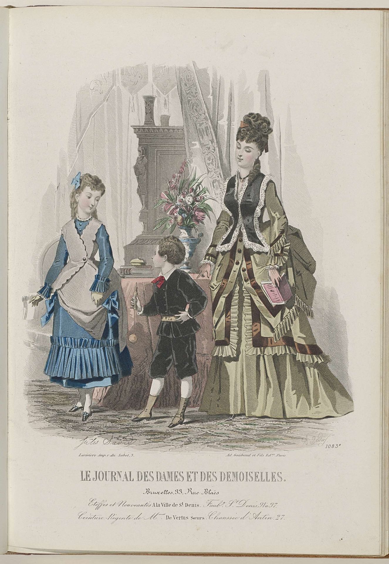 Journal des Dames et des Demoiselles, 15 Novembre 1872, No. 1083c by Jules David