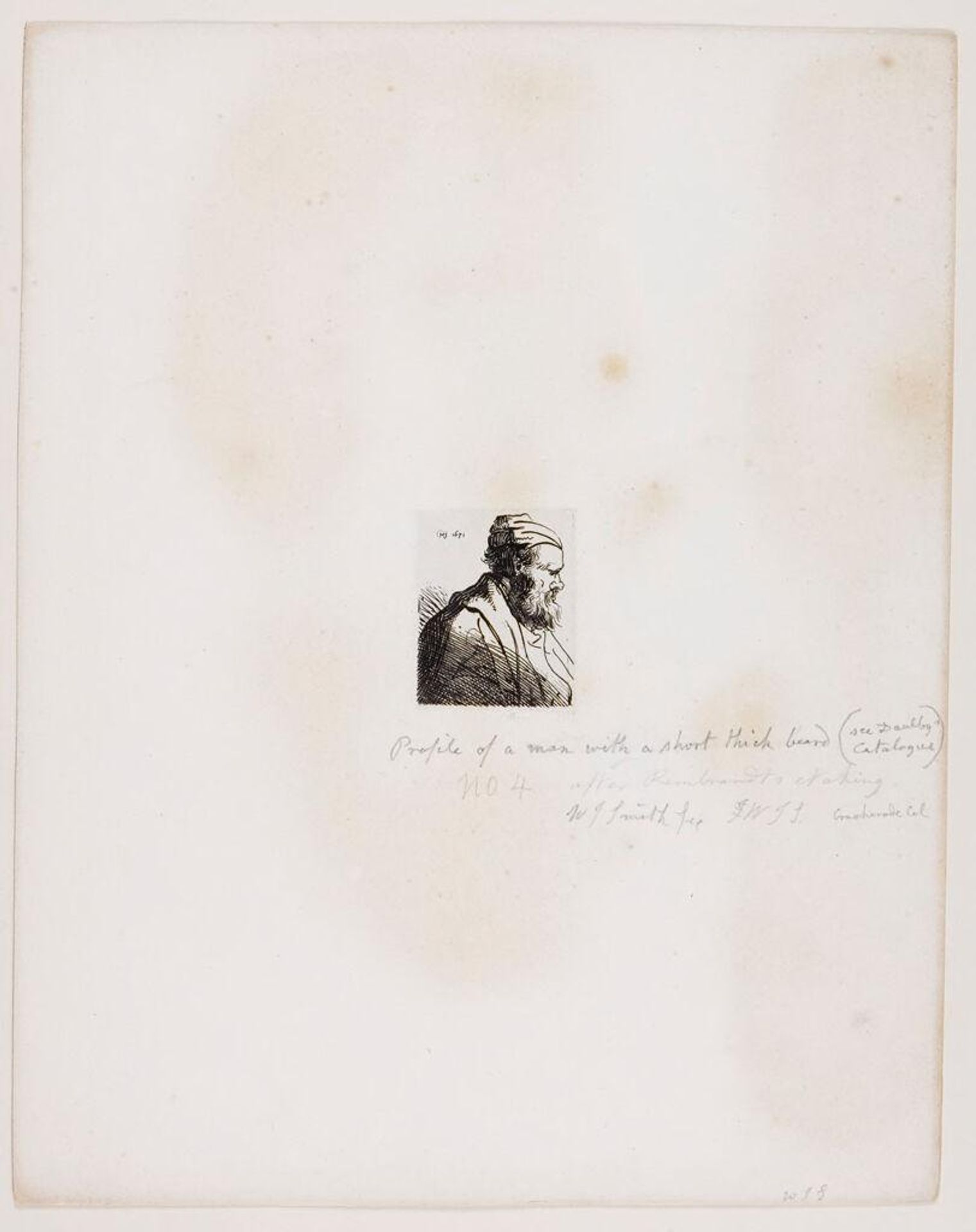 Bust of a Man in Profile, Bearded by William James Smith