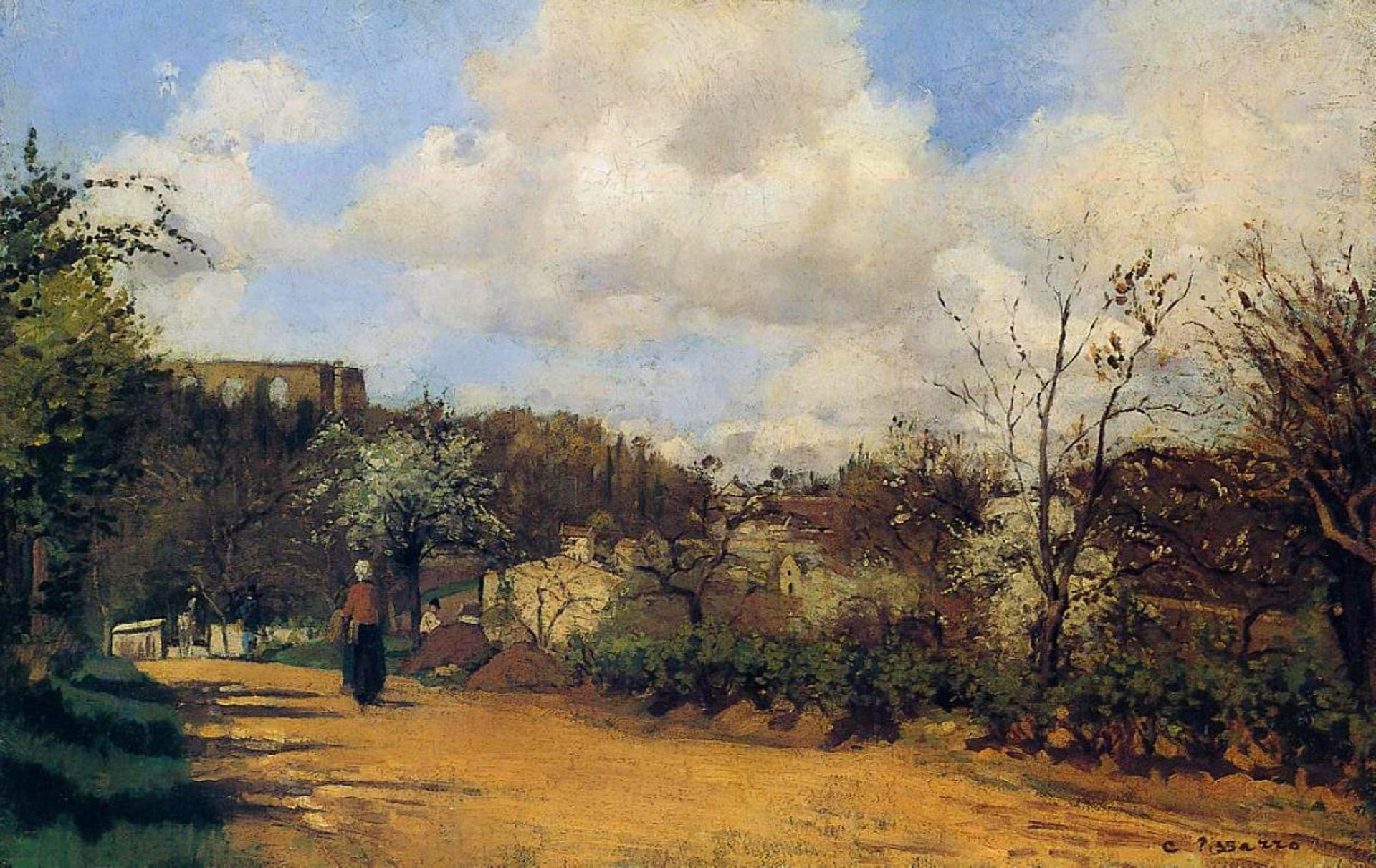 View from Louveciennes by Camille Pissarro