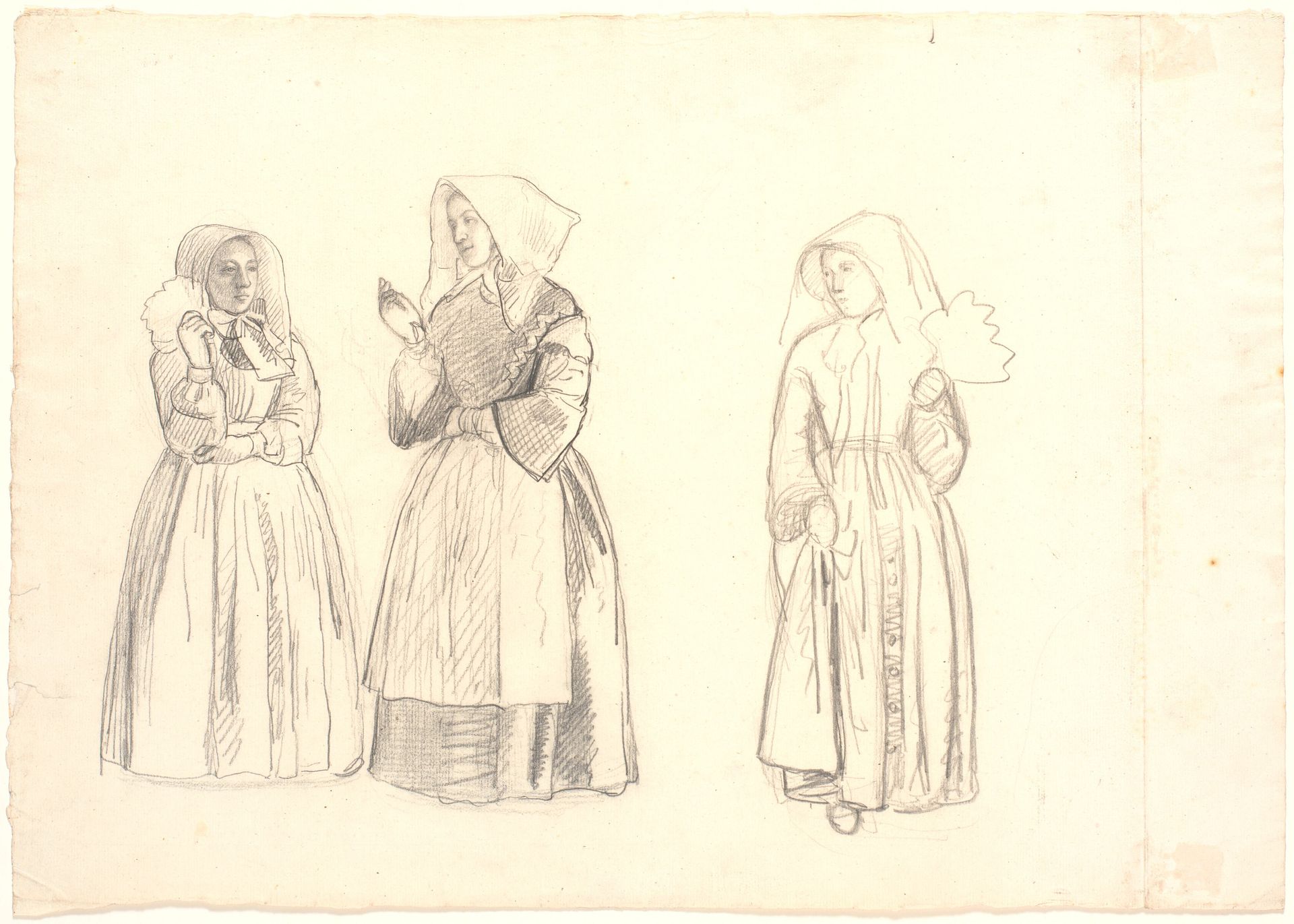 Studier af tre unge piger fra Iselinge by P.C. Skovgaard