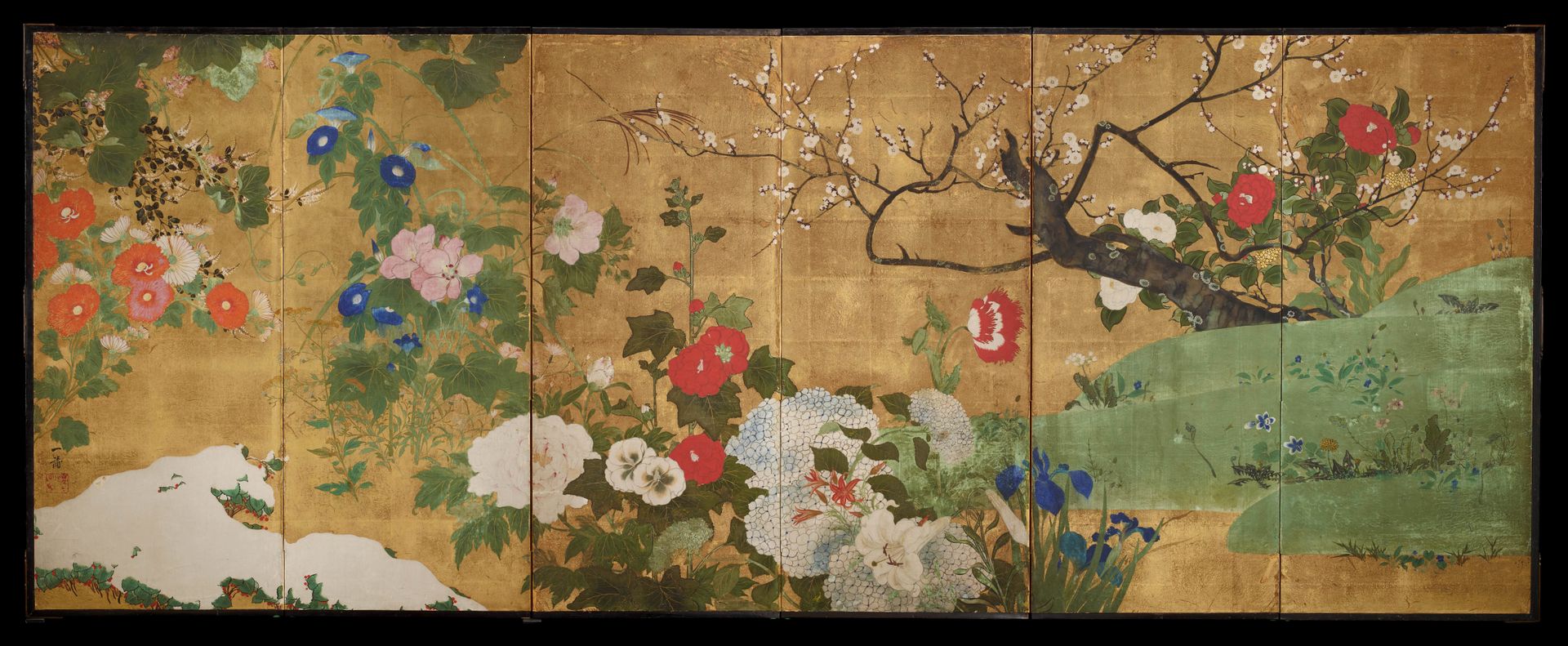 Flowers of the Four Seasons by Saitō Ippo