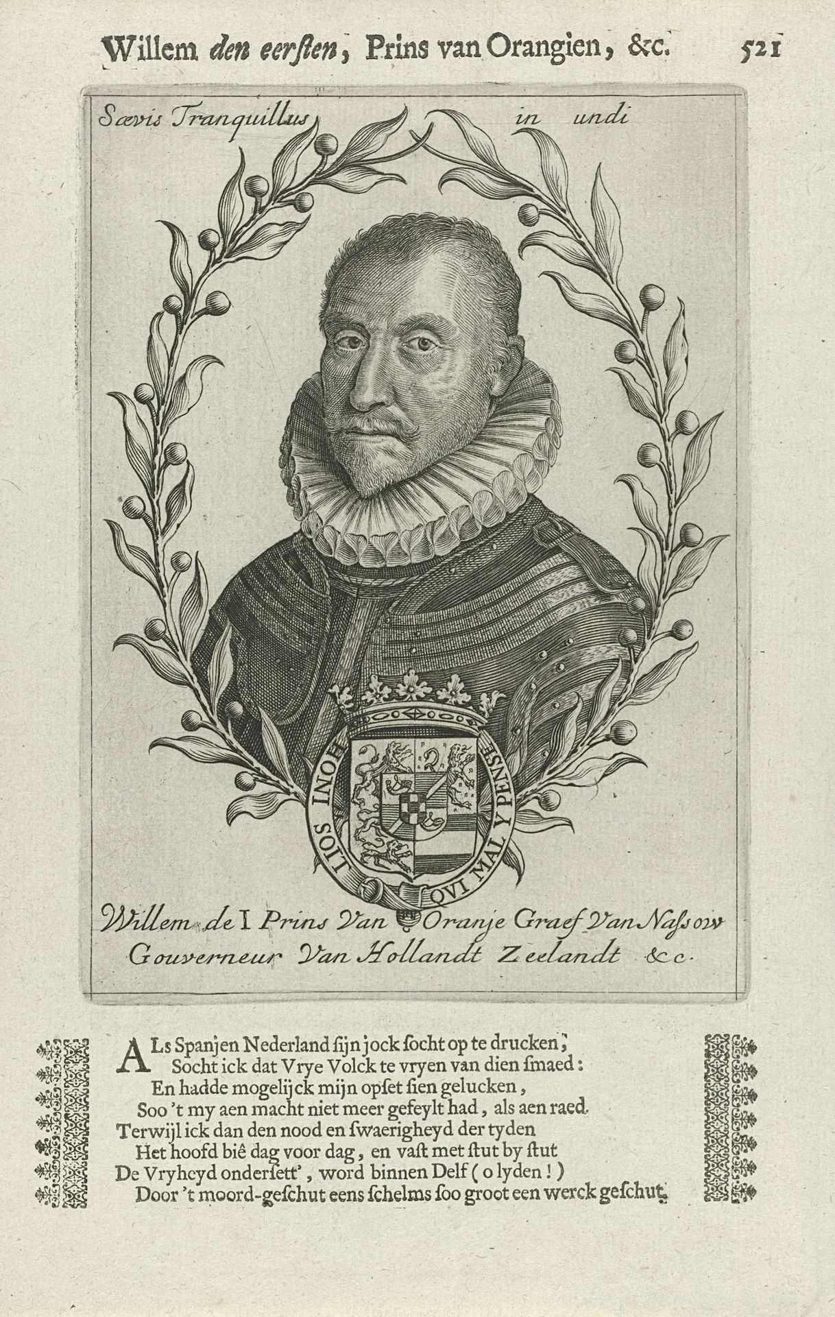 Portret van Willem I, prins van Oranje by Anonymous