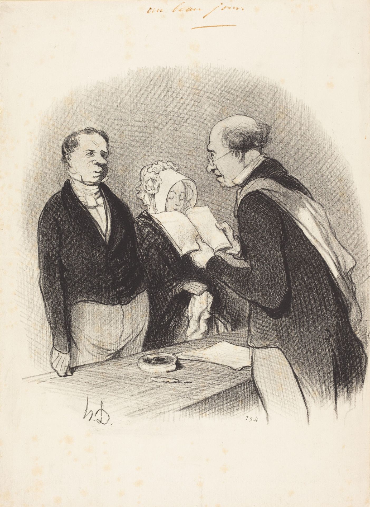 Devant M. le Maire by Honoré Daumier