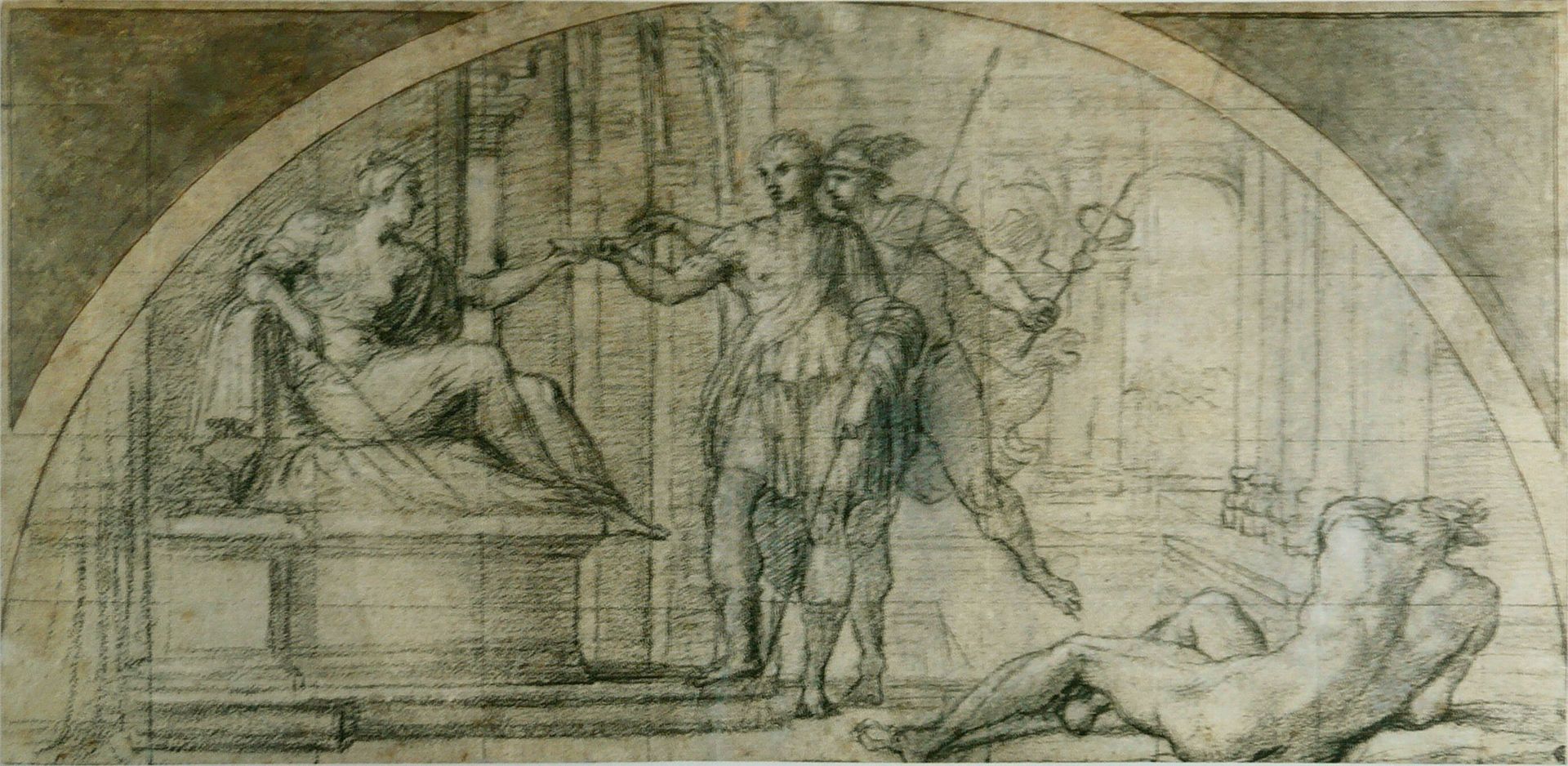 Mercury protecting Ulysses from the charms of Circe by Annibale Carracci
