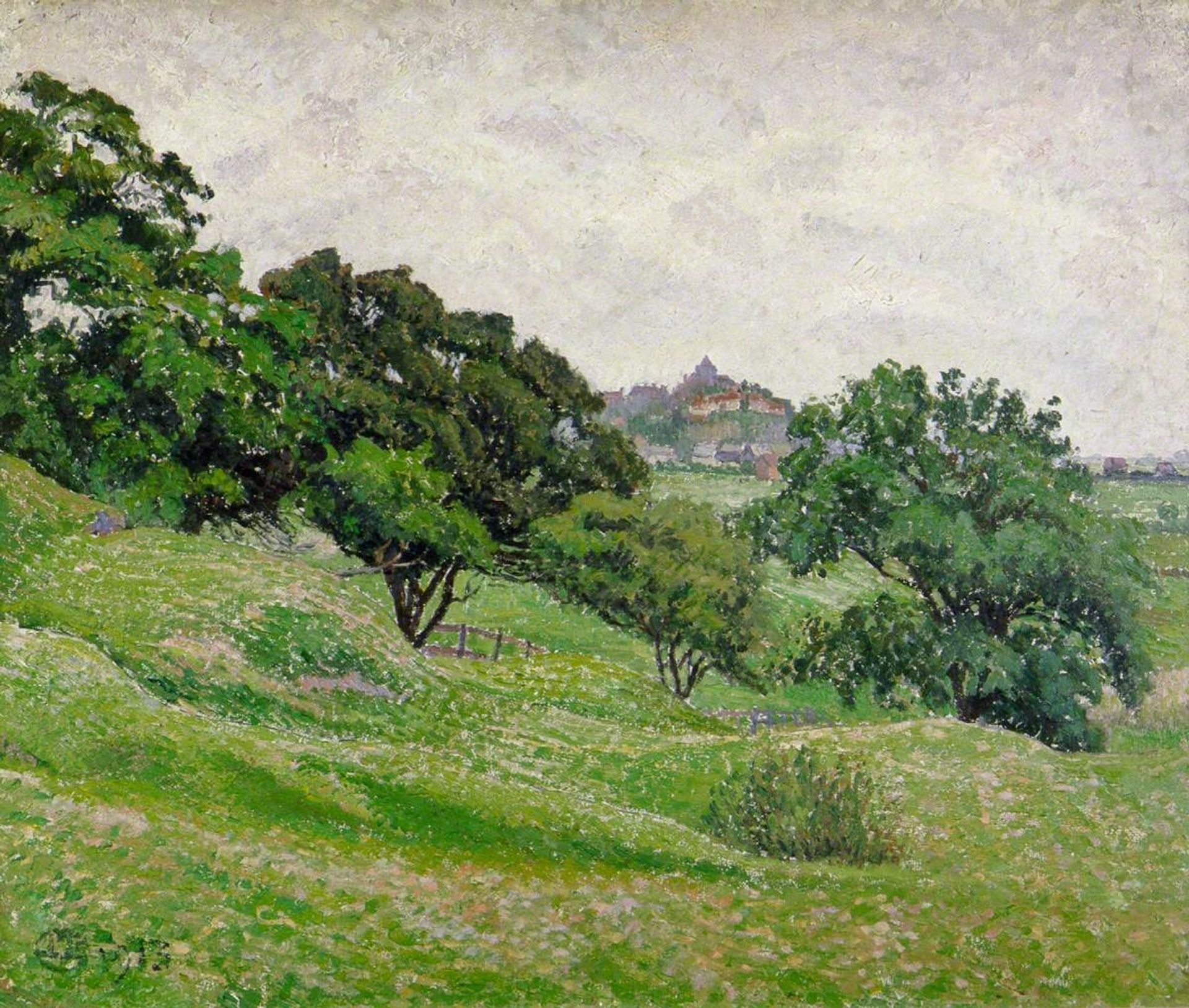 Rye from Cadboro Cliff, Grey Morning by Lucien Pissarro