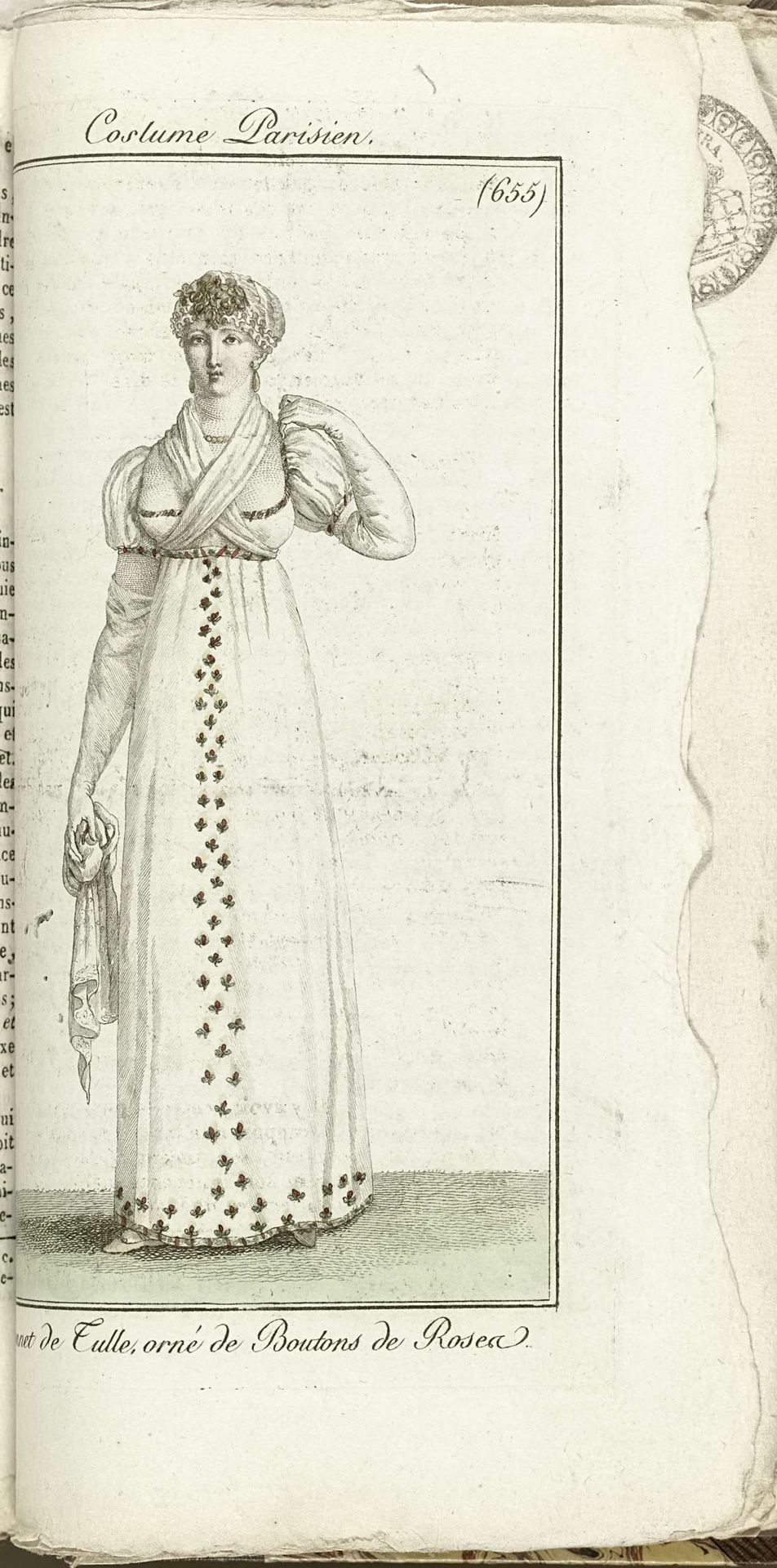 Journal des Dames et des Modes, Costume Parisien, 1805, An 13 (655) Bonnet de Tule... by Horace Vernet