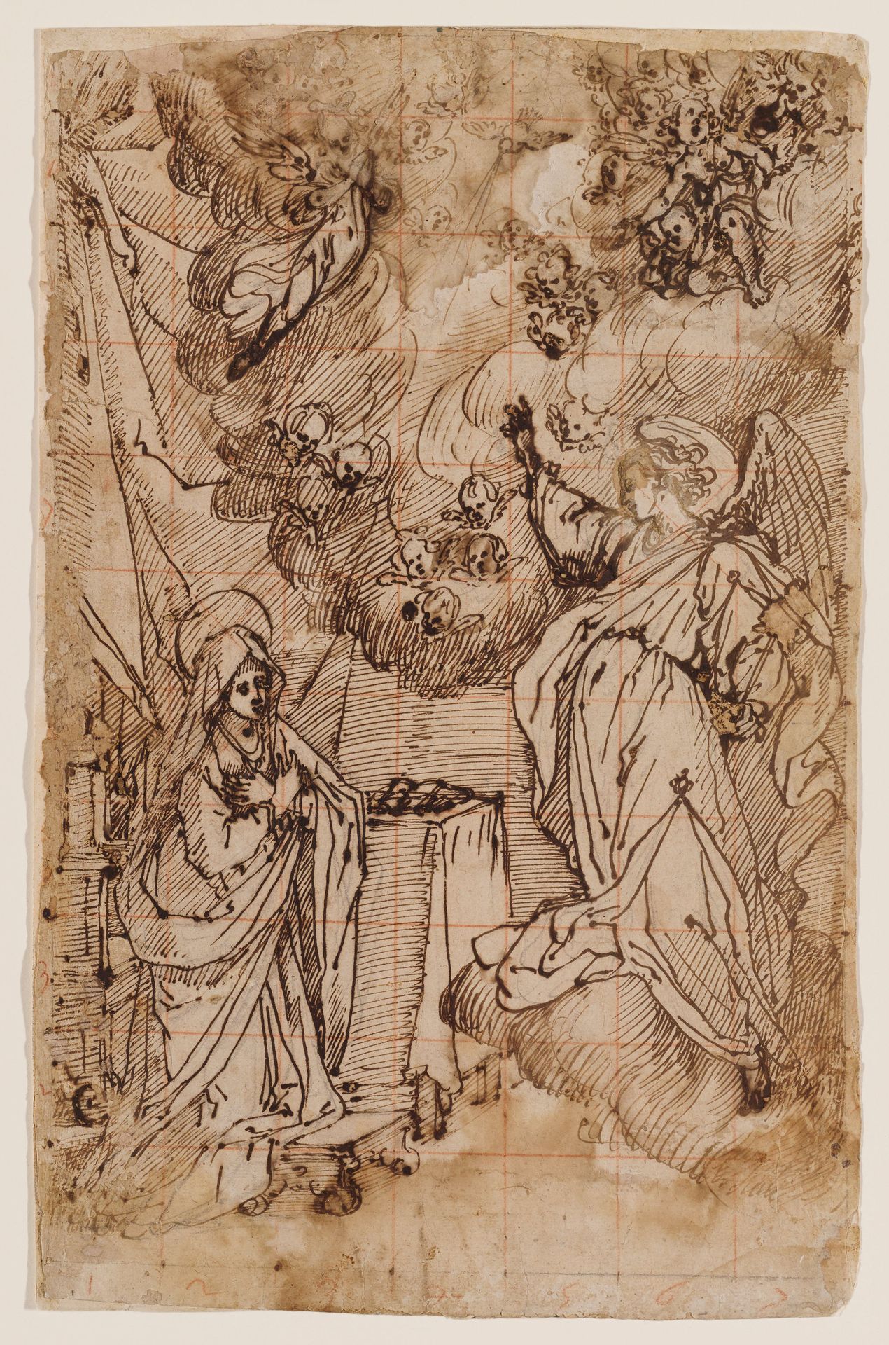 The Annunciation (verso) by Matteo Rosselli