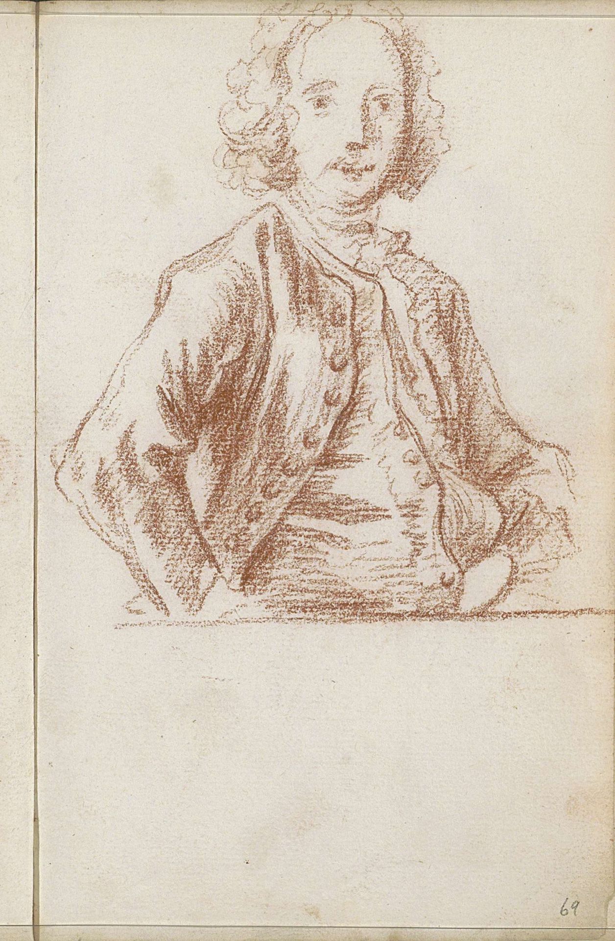 Man met de handen op de heupen by Petrus Johannes van Reysschoot