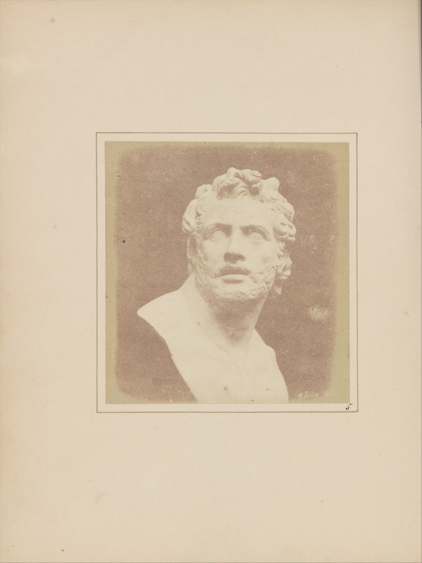 Bust of Patroclus by William Henry Fox Talbot
