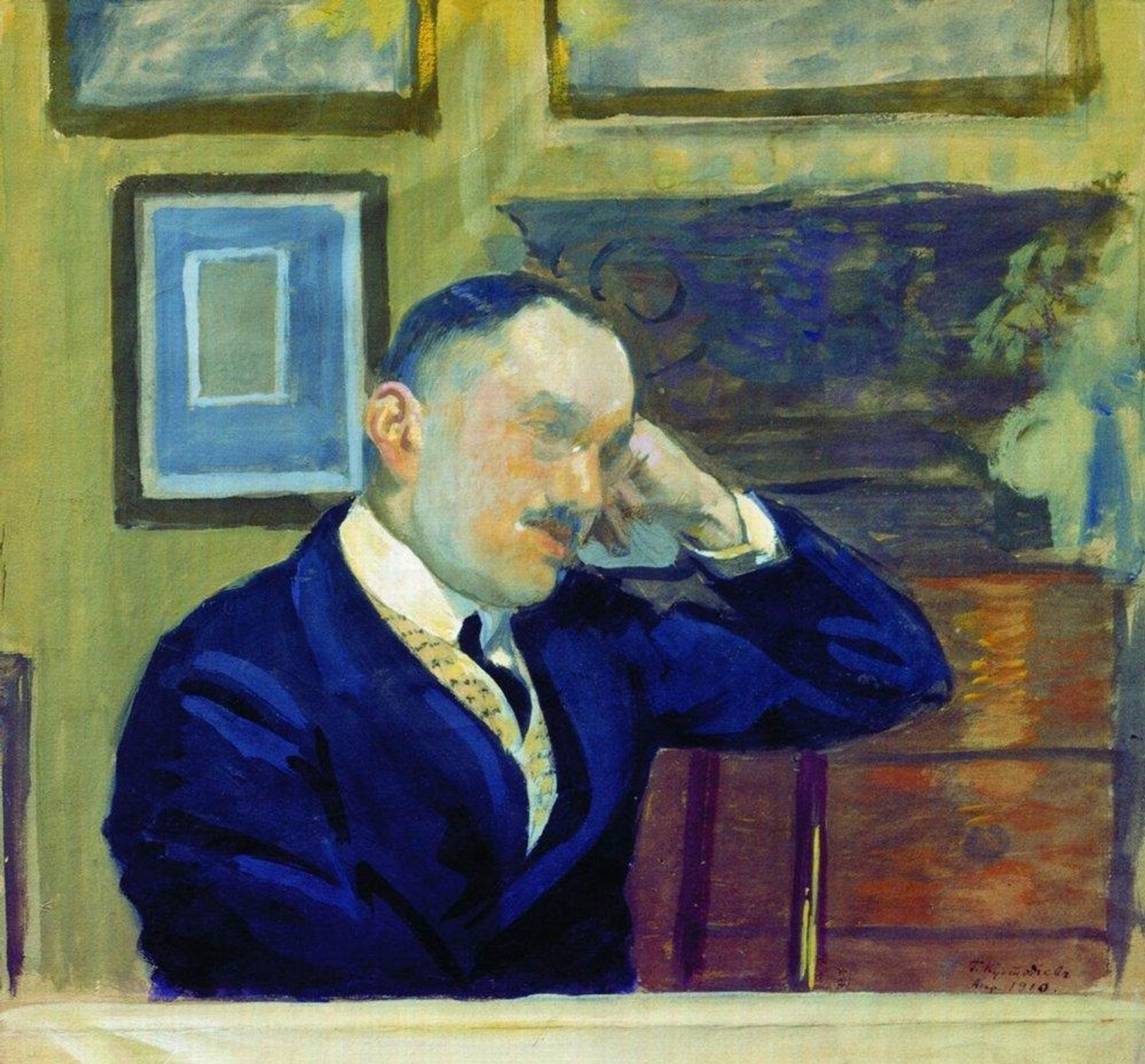 Portrait of V.N.Argutinsky-Dolgorukov by Boris Kustodiev