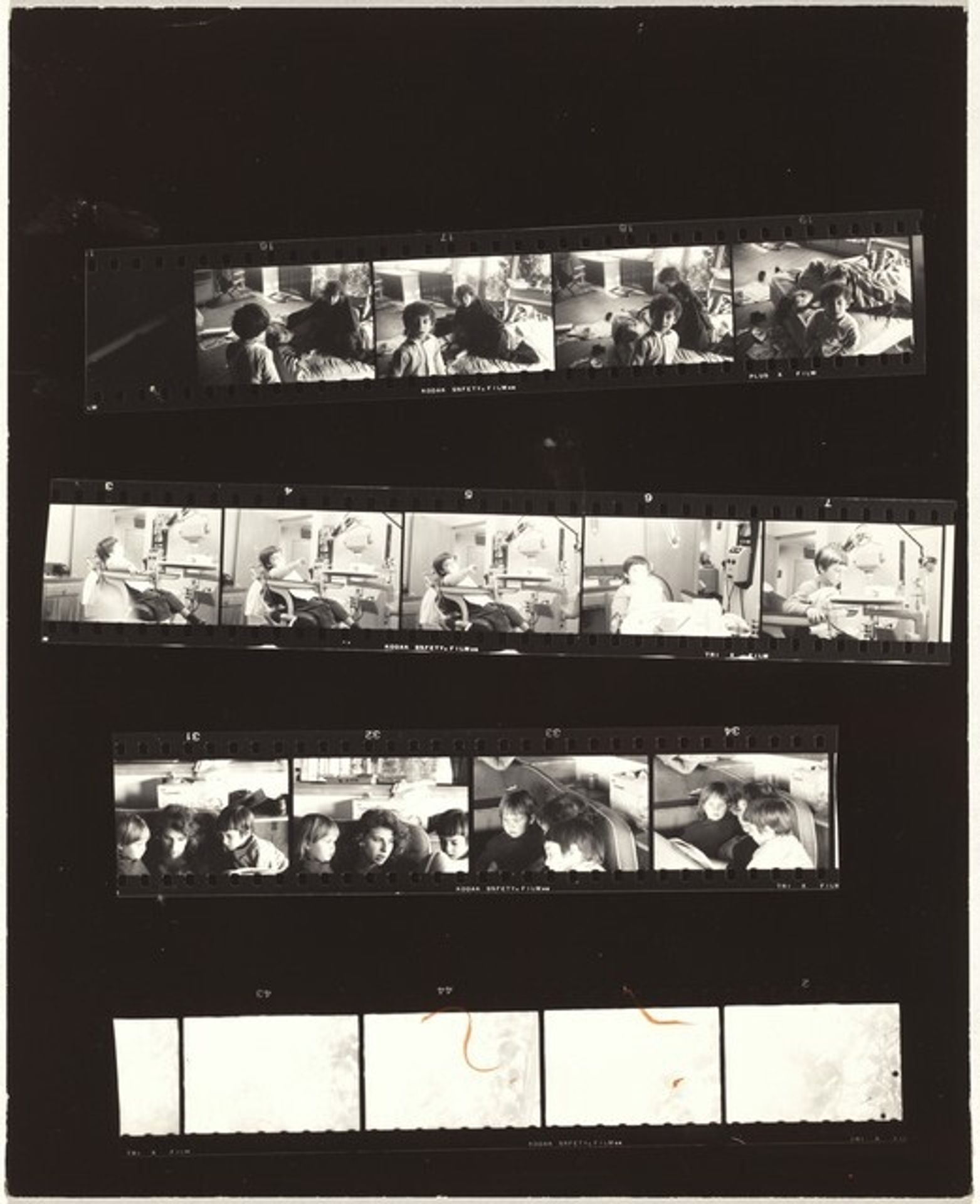 Guggenheim 565--Family, Hollywood Hills house, Los Angeles by Robert Frank