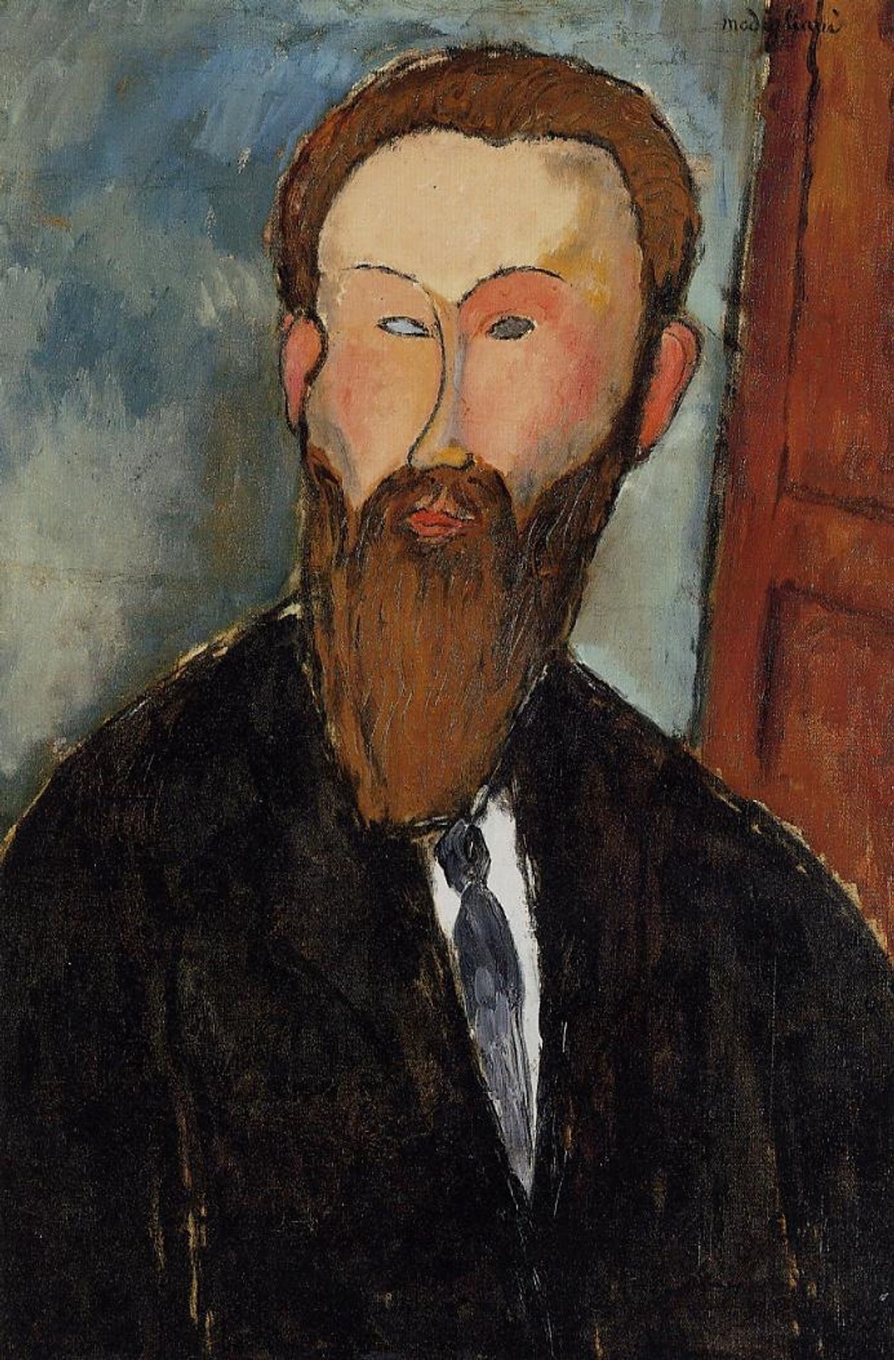Portrait of the Photographer Dilewski by Amedeo Modigliani