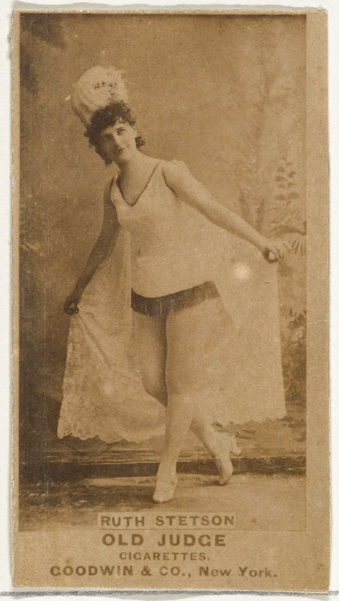 Ruth Stetson, from the Actors and Actresses series (N171) for Old Judge Cigarettes by Goodwin & Company