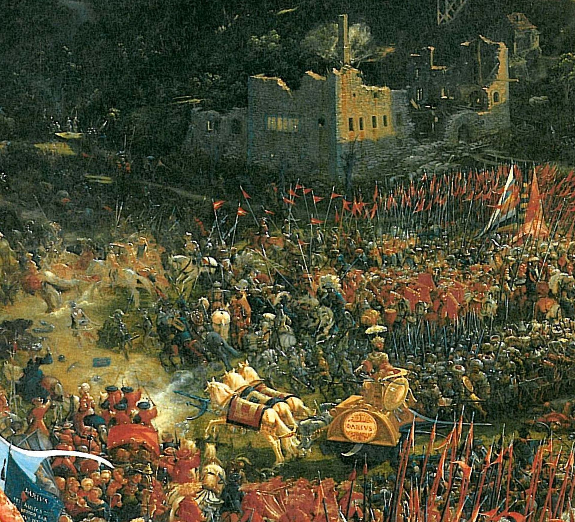 The battle of Issus(fragment) by Albrecht Altdorfer