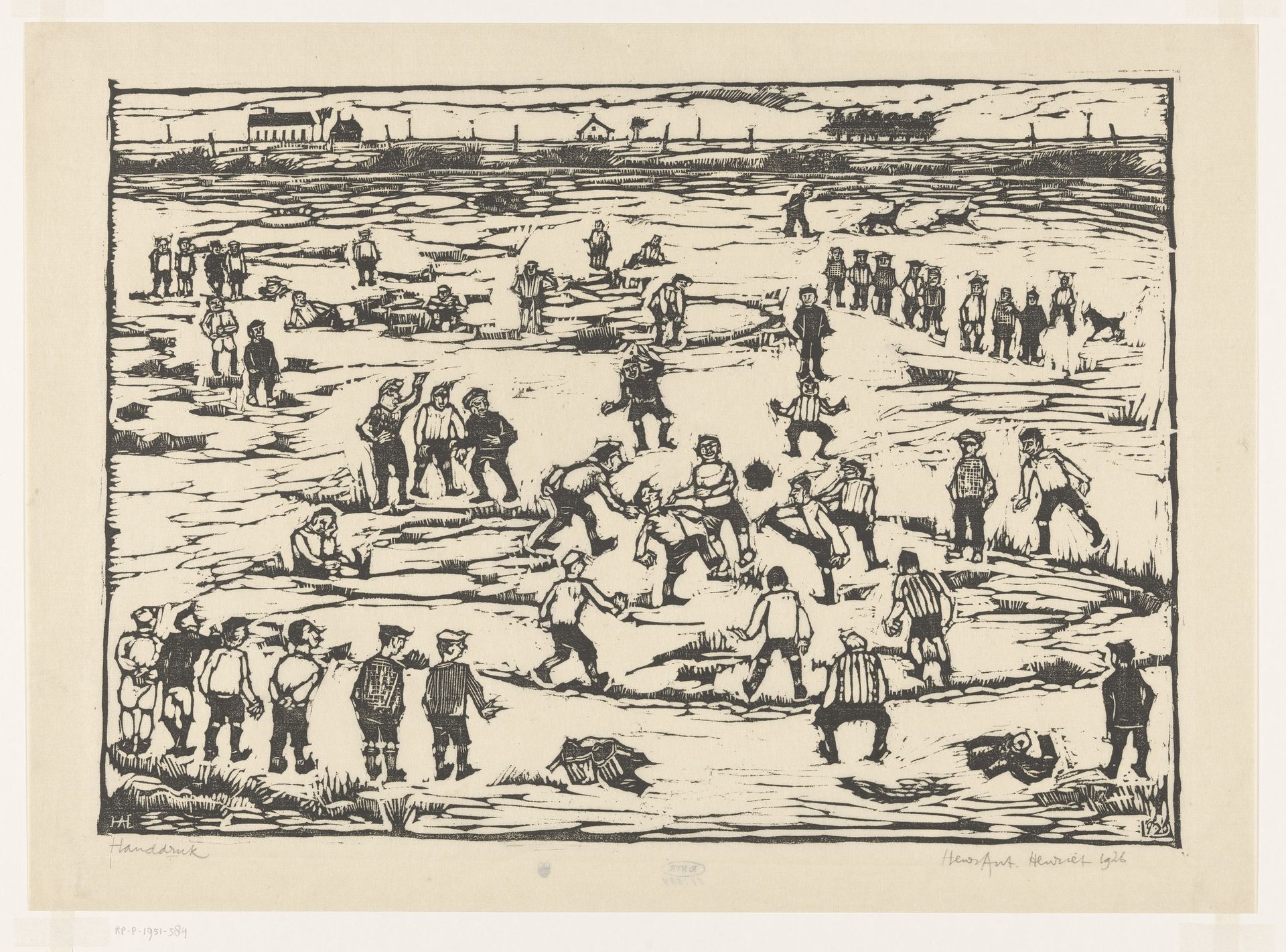 Voetbalspelers by Henk Henriët