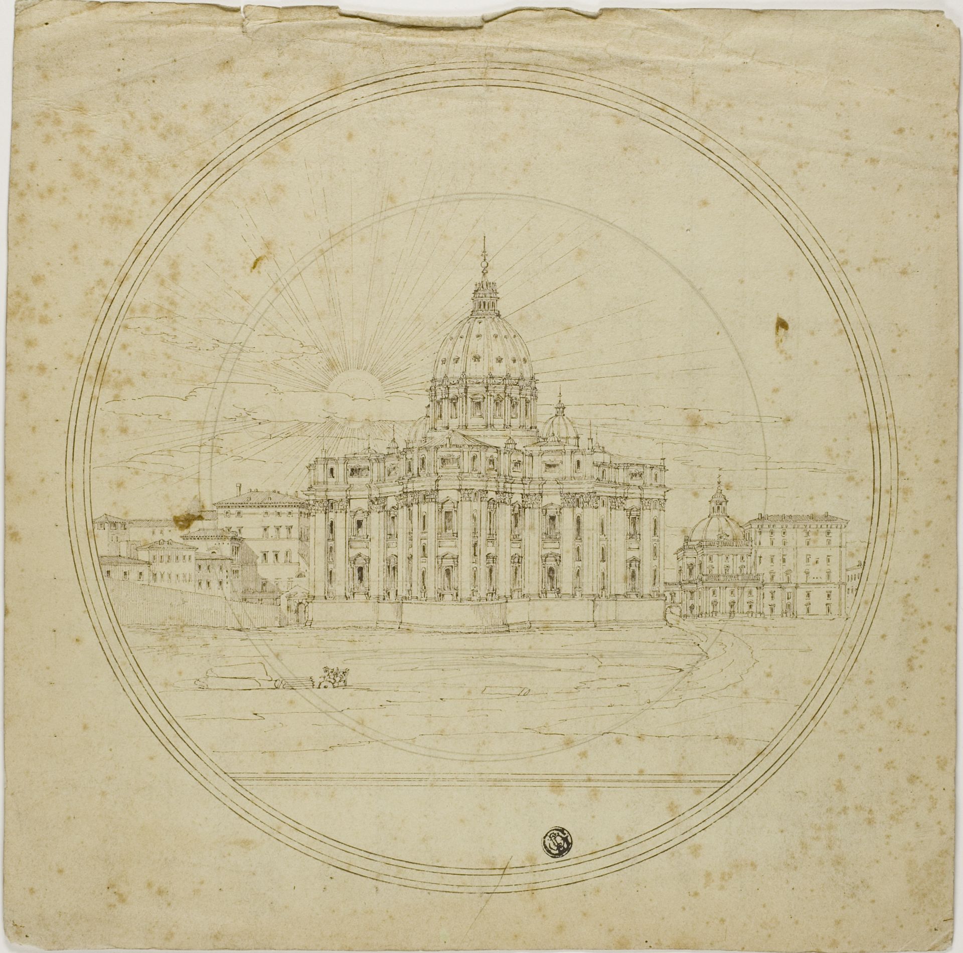 Exterior View of Apse, Saint Peter's by Lievin Cruyl