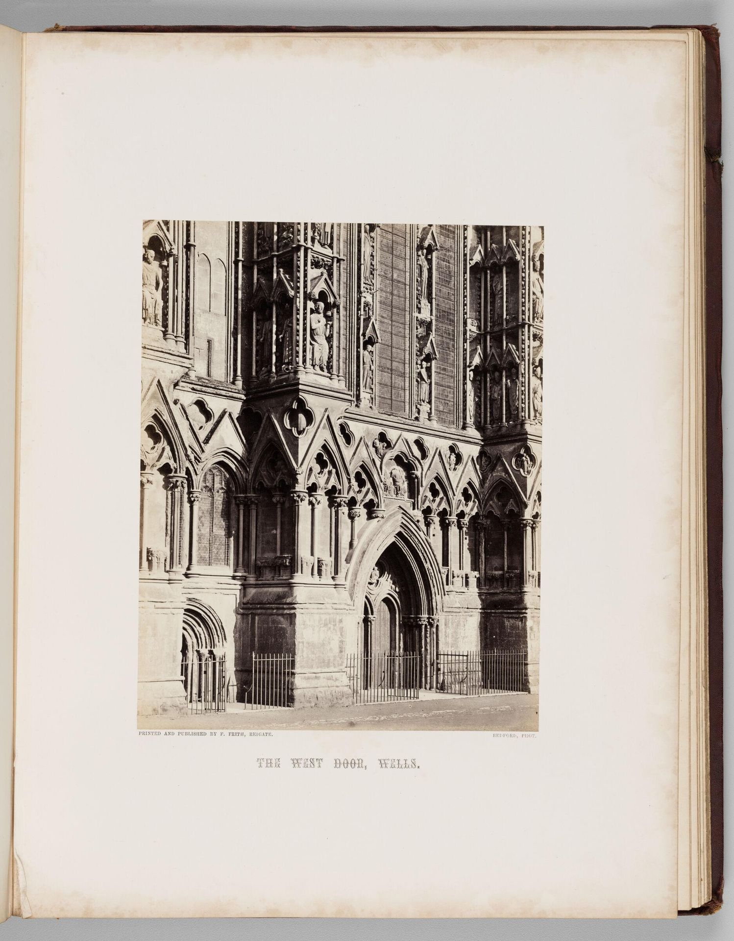 The West Door, Wells. by Francis Bedford