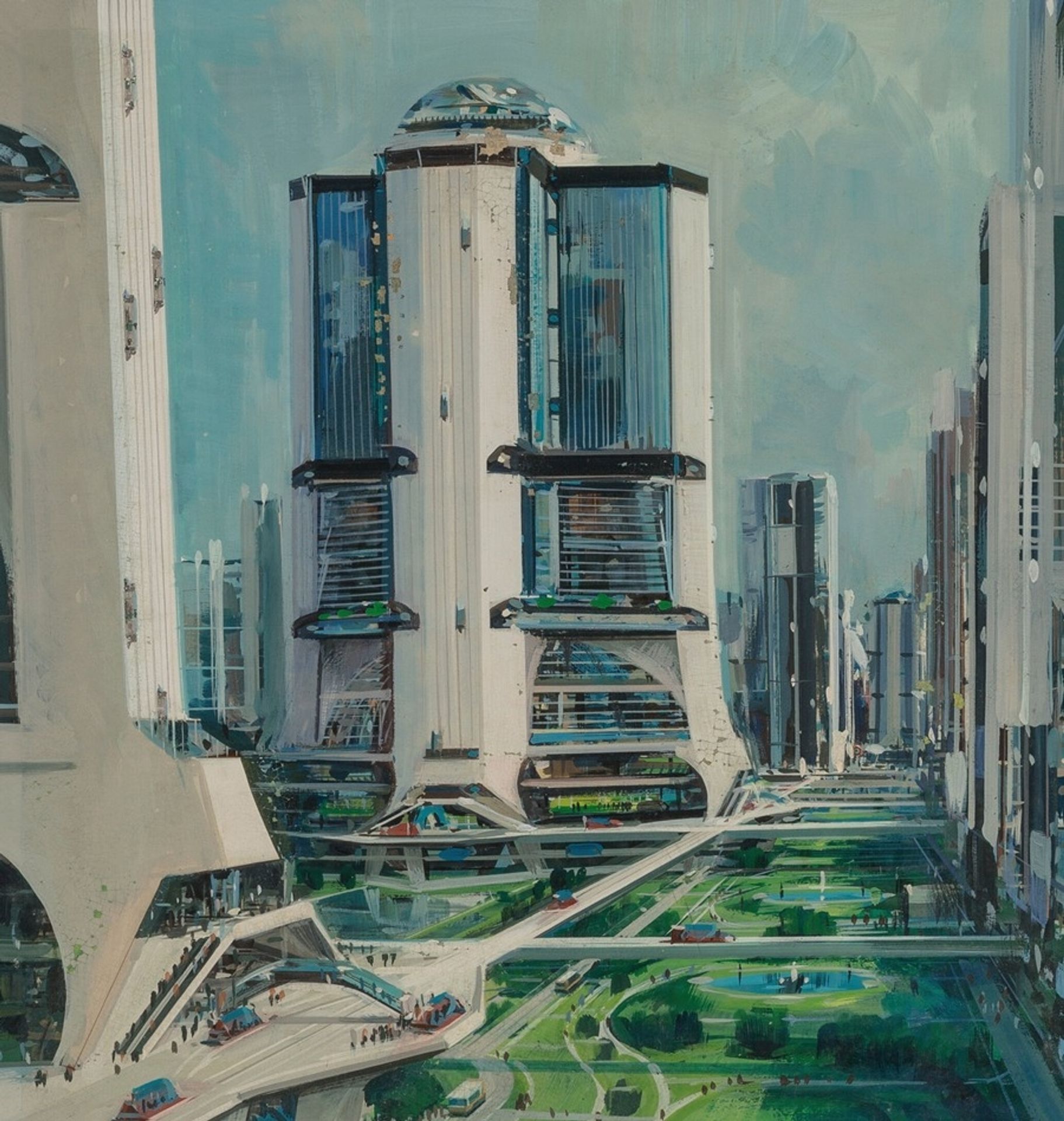 Otis Elevator Advertisement by John Conrad Berkey