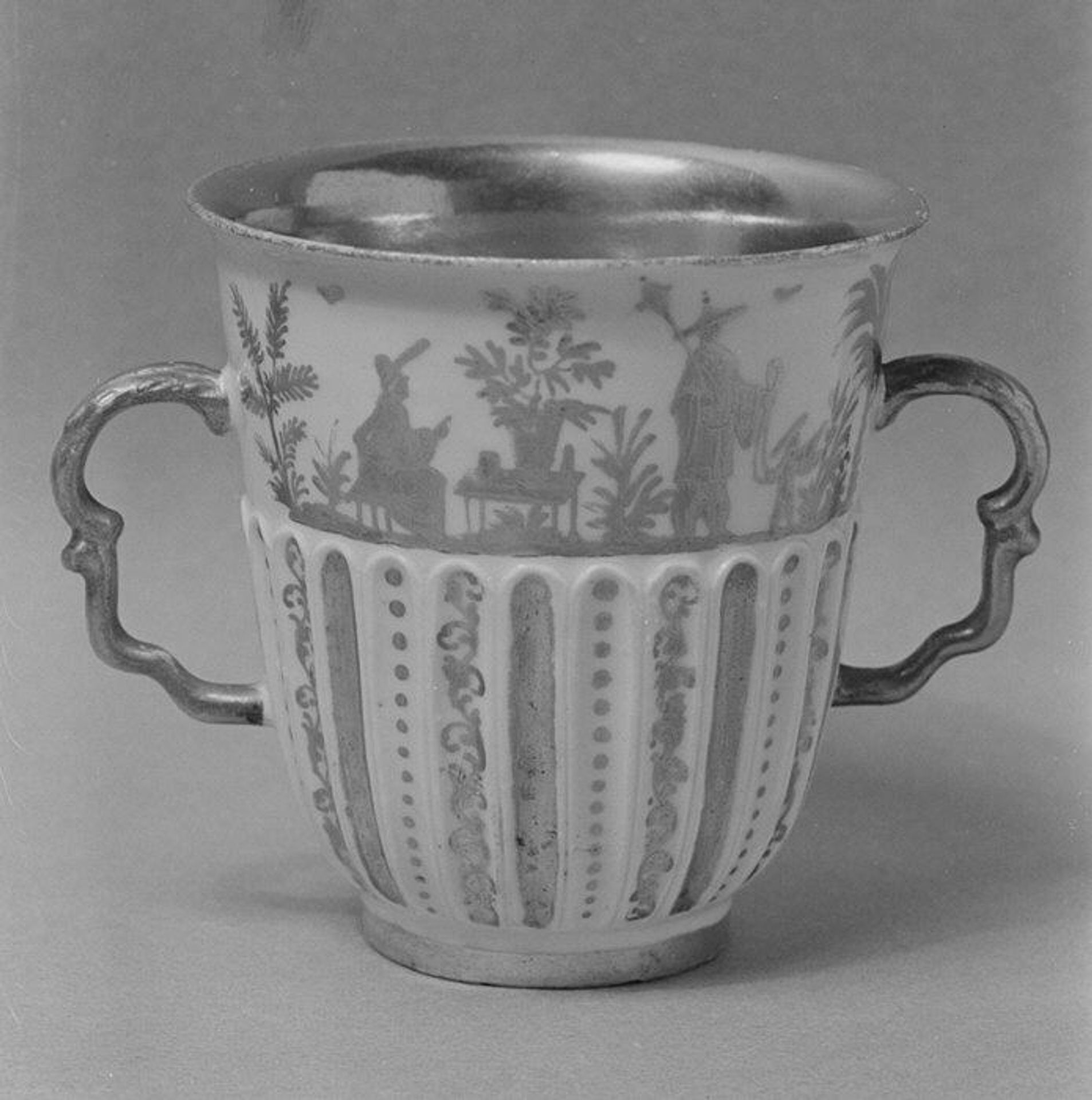 Two-handled cup by Meissen Manufactory