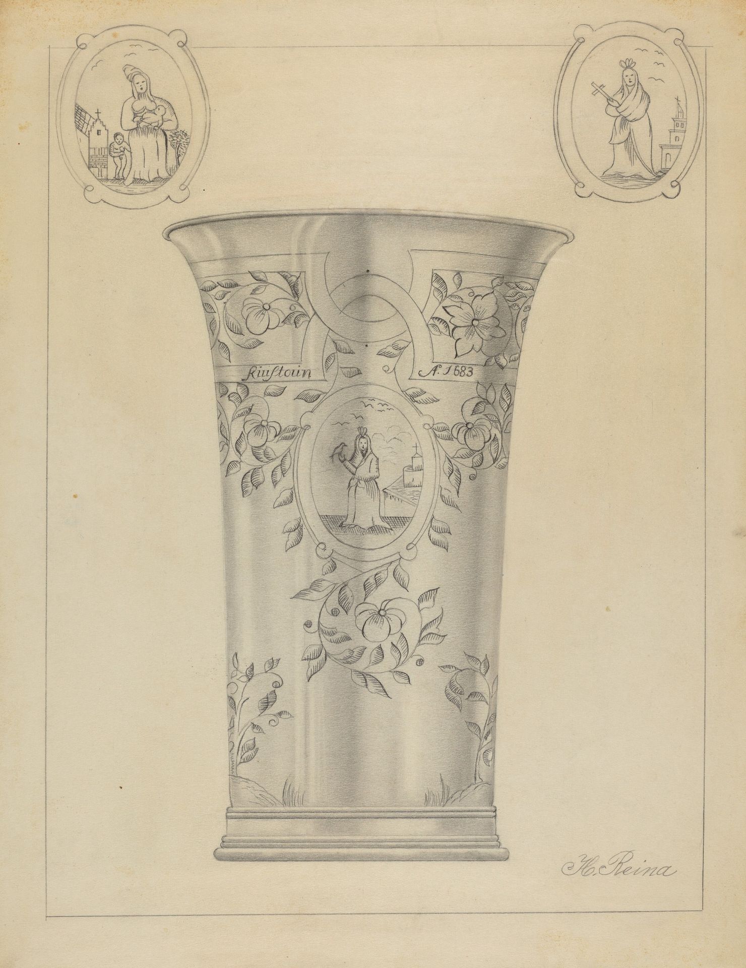 Silver Beaker by Horace Reina