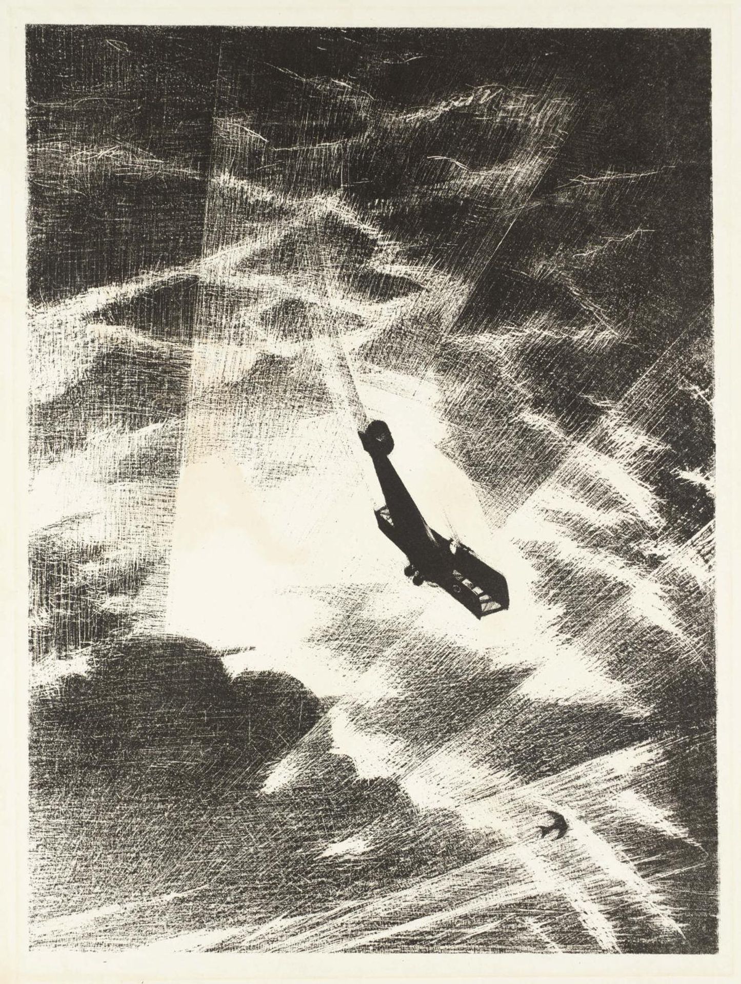 Sweeping Down on a Taube by  Christopher Richard Wynne Nevinson
