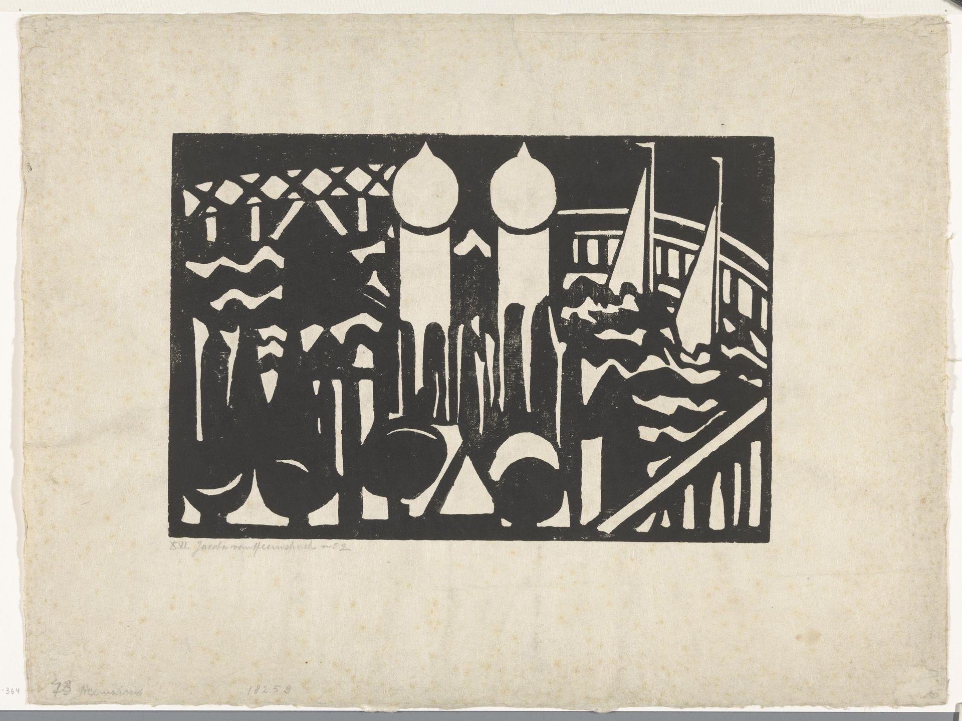 Compositie XVI no. 2 by Jacoba van Heemskerck