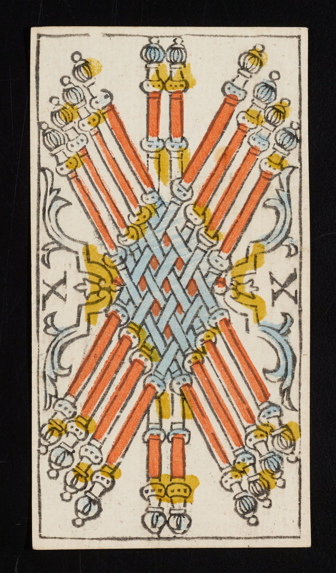 Ten of Batons by Claude Burdel