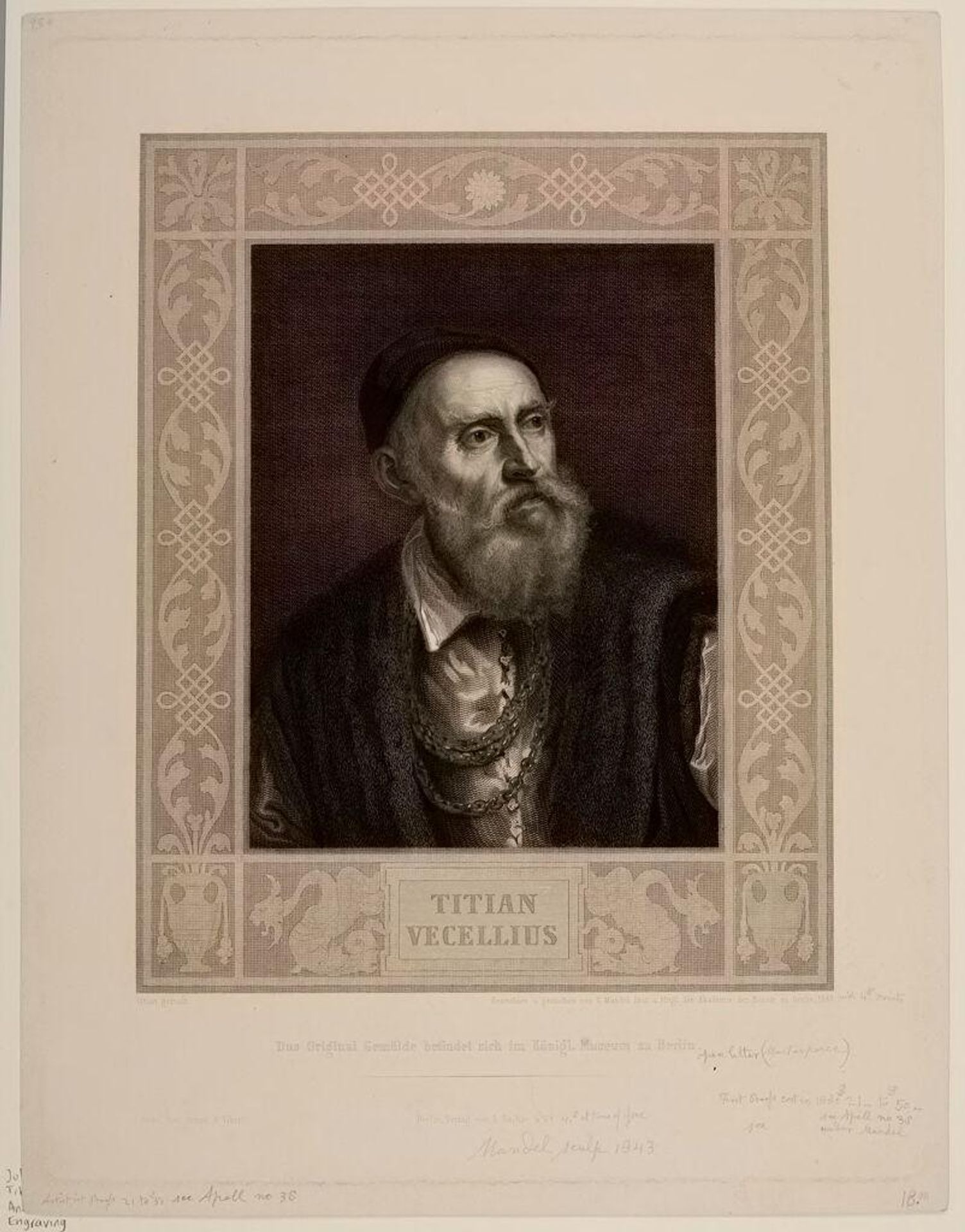 Titian Vecellius by Johann August Eduard Mandel