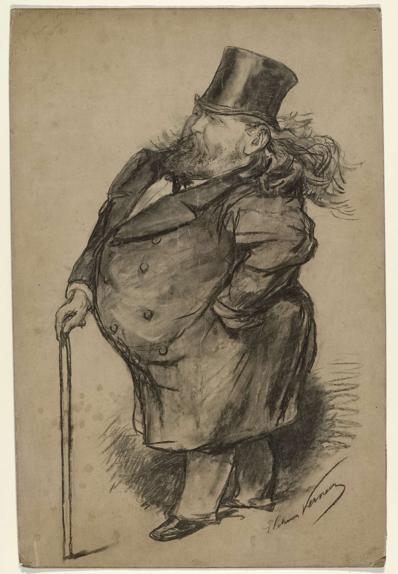 Karikatuurportret van Jacob Maris by Elchanon Verveer