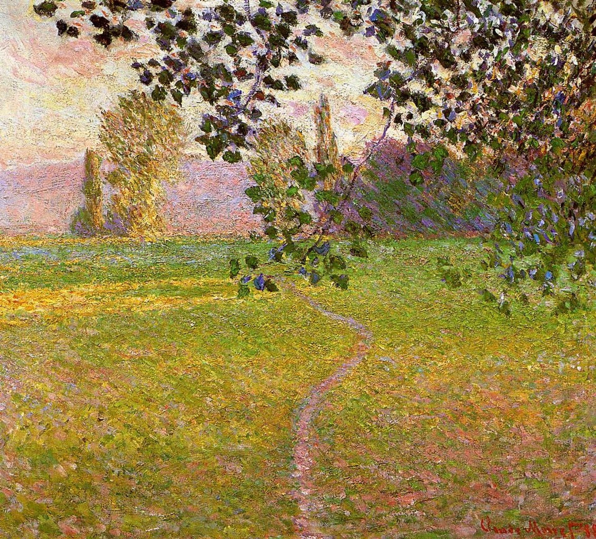 Morning Landscape, Giverny by Claude Monet