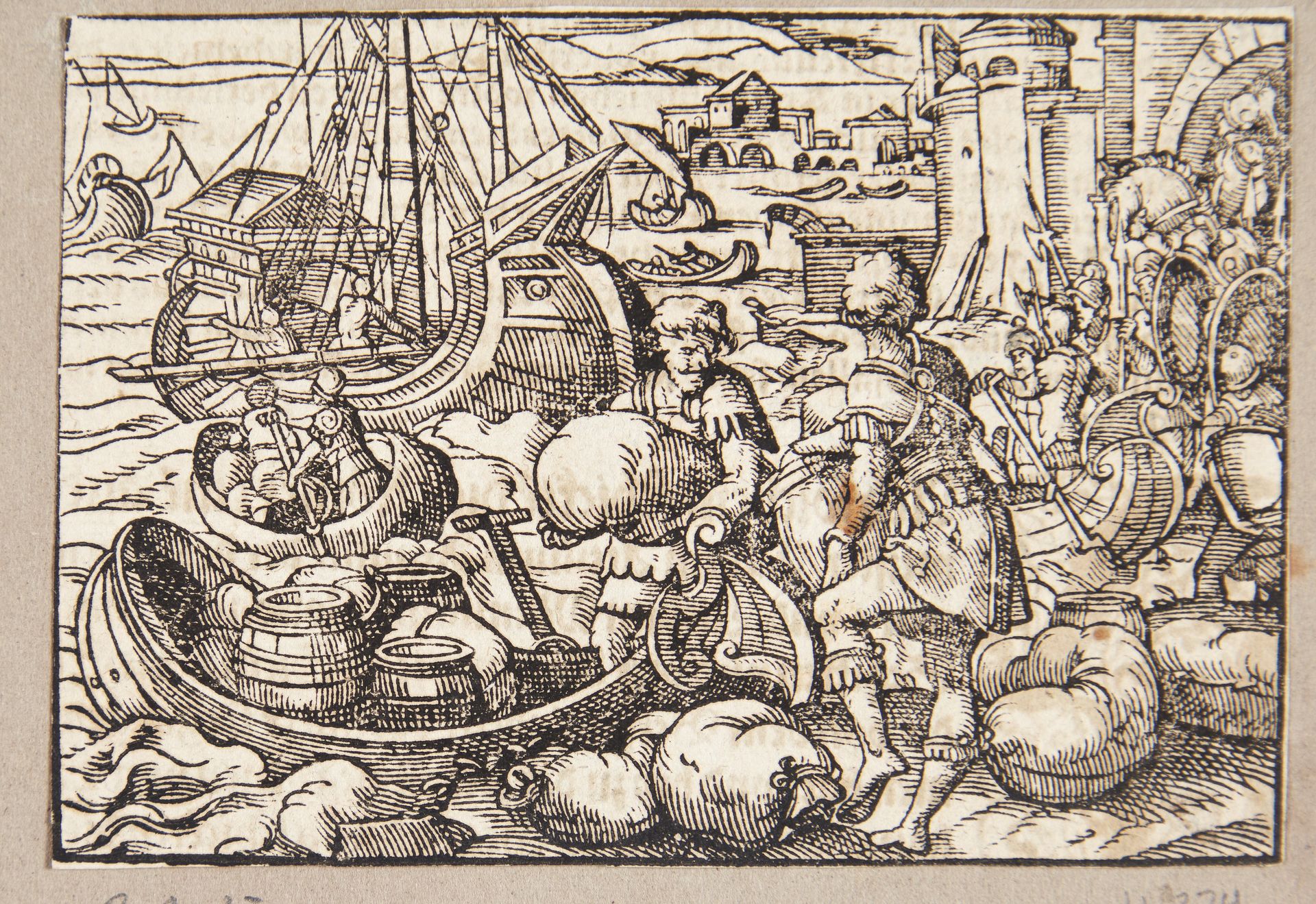Gaius Lutatius besejrer Karthagos flåde by Tobias Stimmer