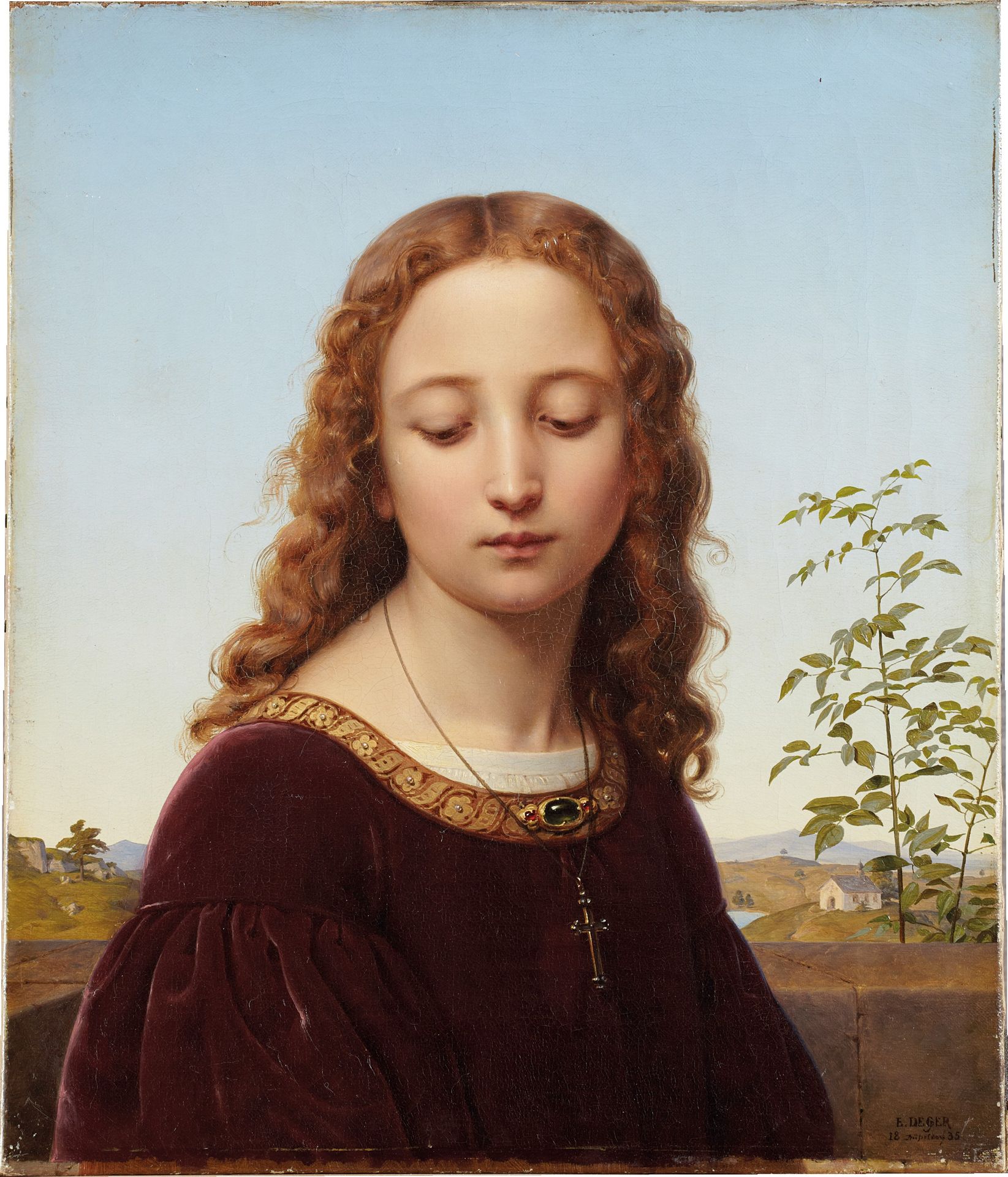 Portrait of a Young Woman by Ernst Deger