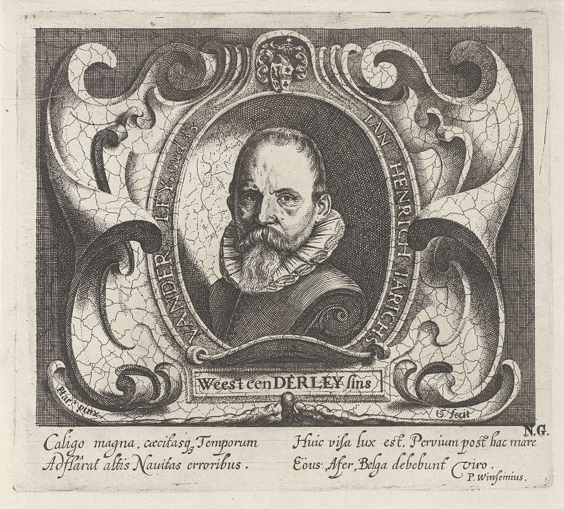 Portret van Jan Henrich Jarichs van der Ley by Pieter Feddes van Harlingen