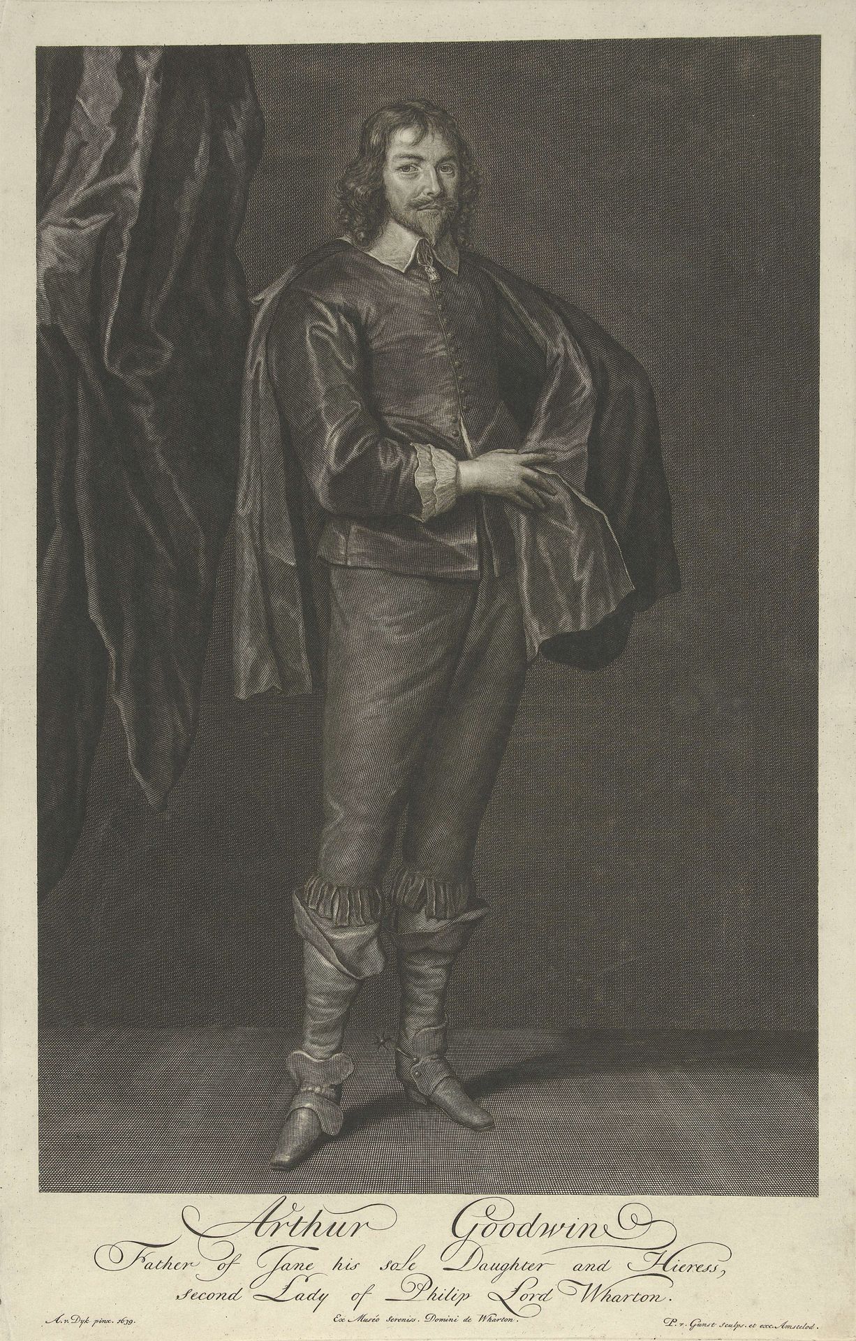 Portret van Arthur Goodwin by Pieter van Gunst