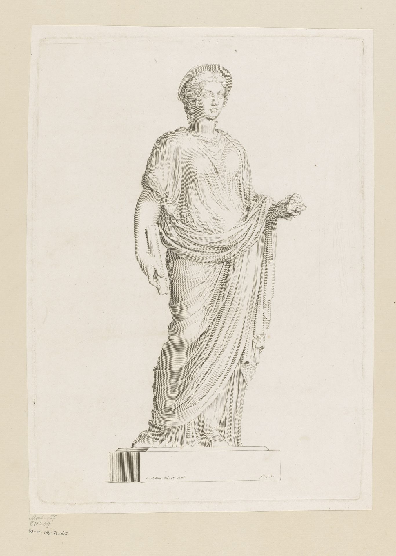 Standbeeld van Ceres by Claude Mellan