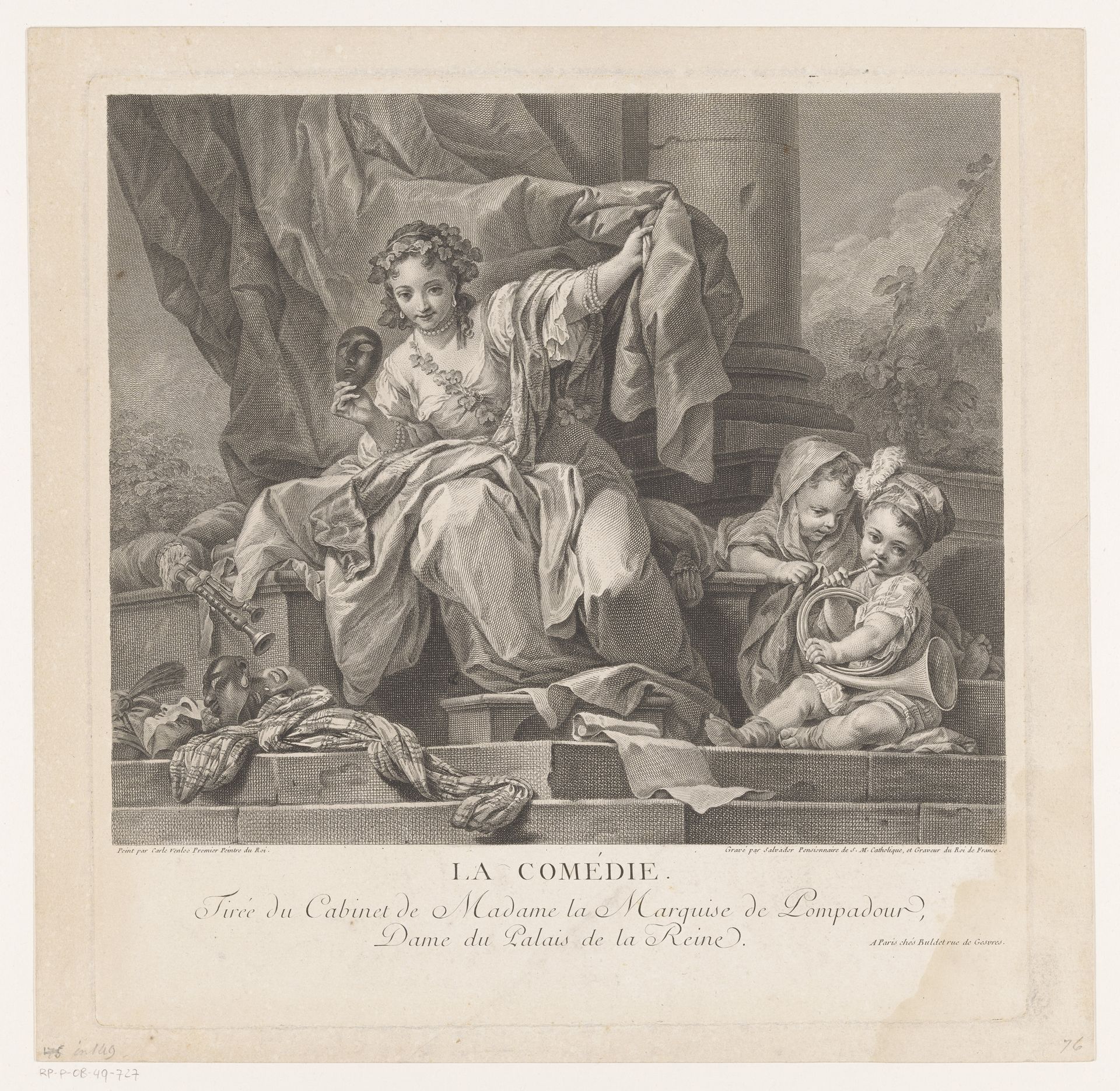 Allegorie op de komedie by Manuel Salvador Carmona