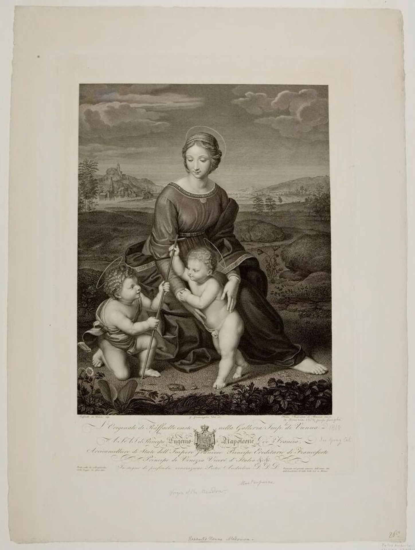 Virgin in the Meadow by Pietro Anderloni