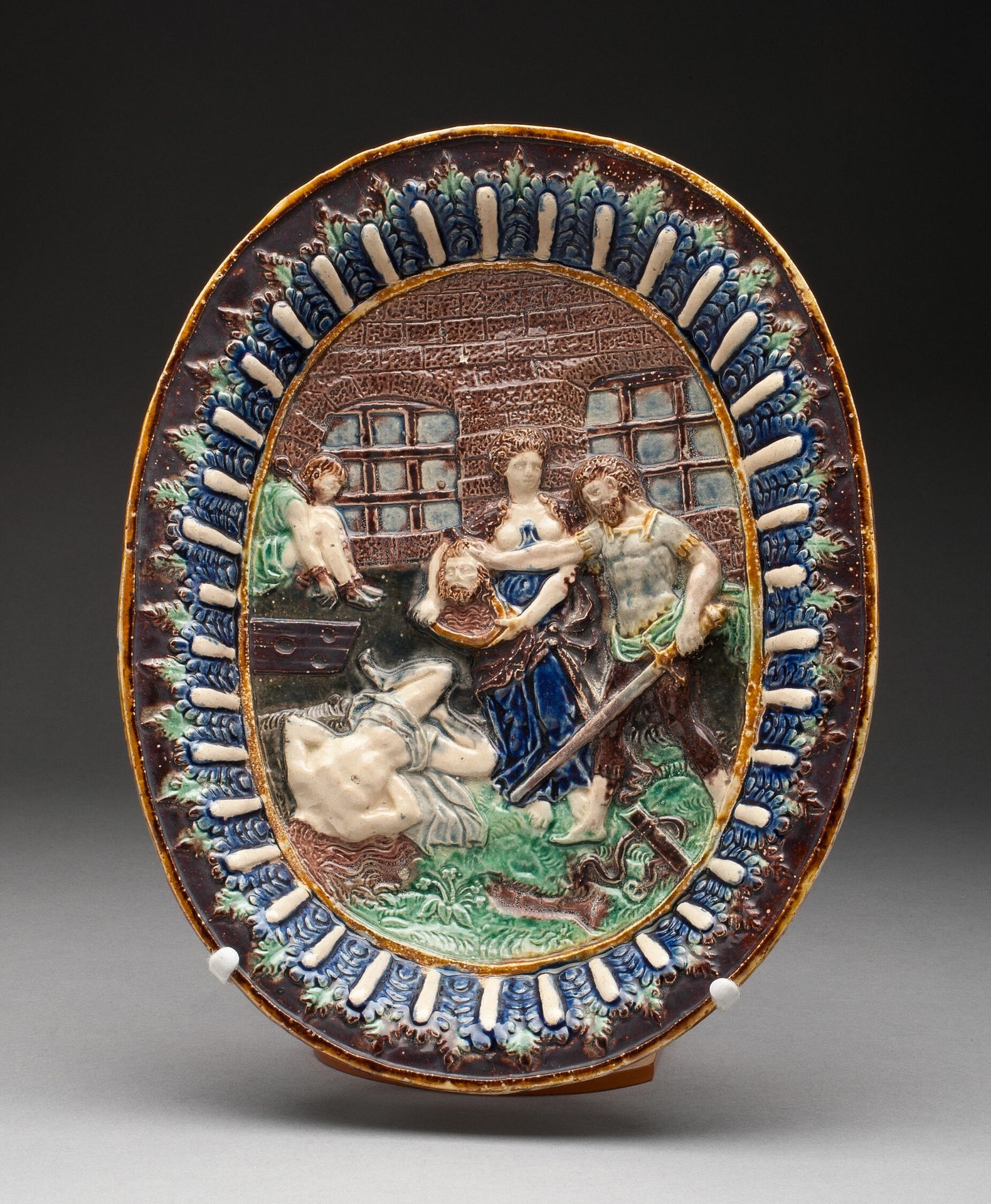 Oval Dish by Bernard Palissy