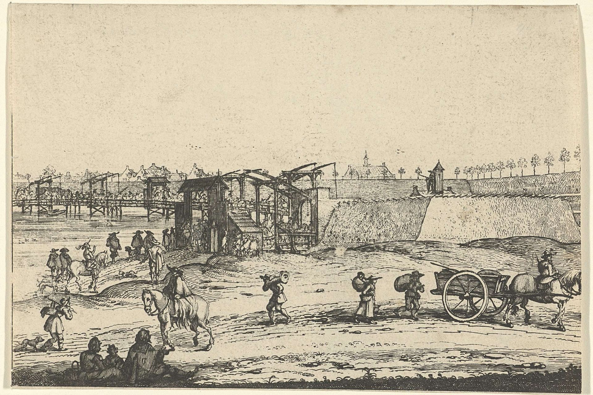 Haarlemse schutterij bezet Heusden, 1625 by Theodor Matham