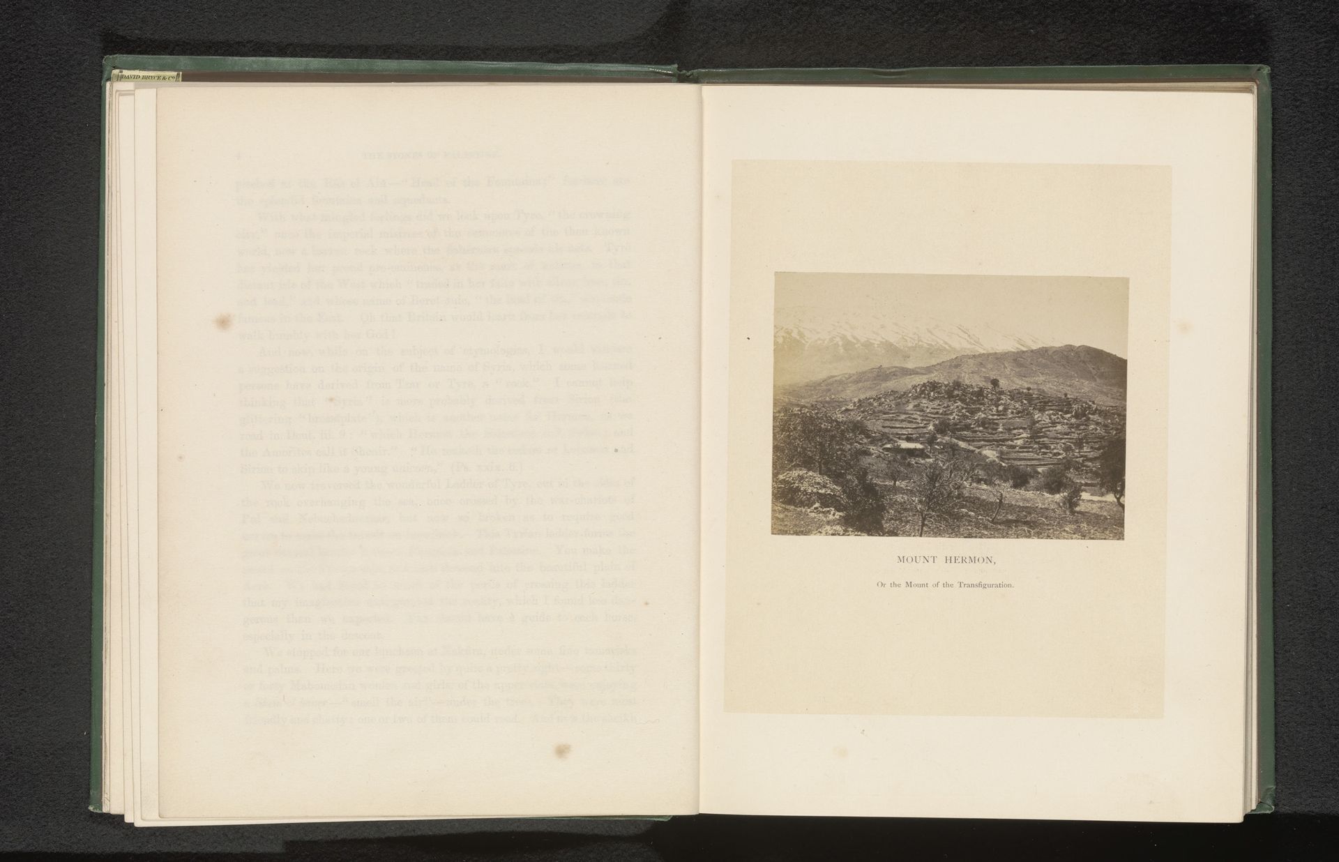 Mount Hermon, or the Mount of the Transfiguration by Francis Bedford