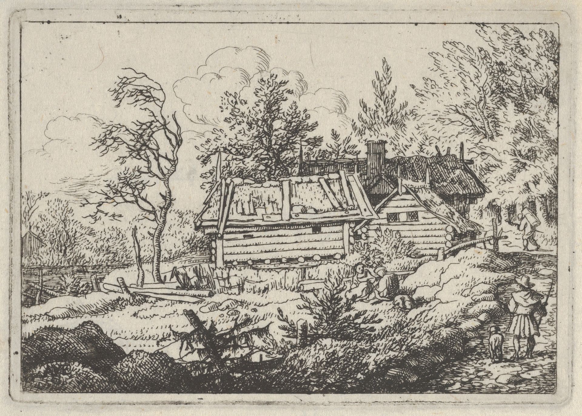 The Pilgrim with the Dog by Allart van Everdingen
