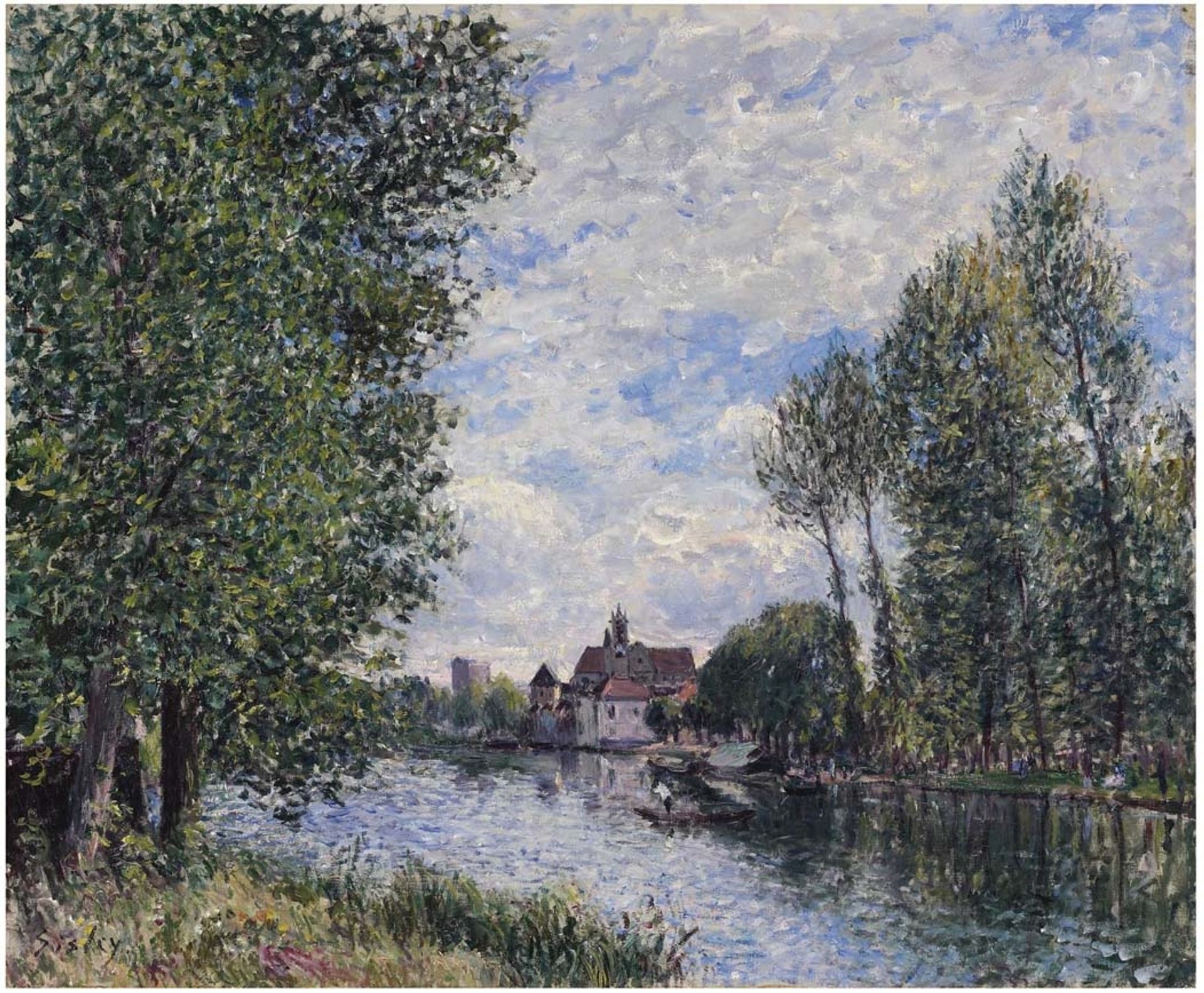 Summer in Moret by Alfred Sisley