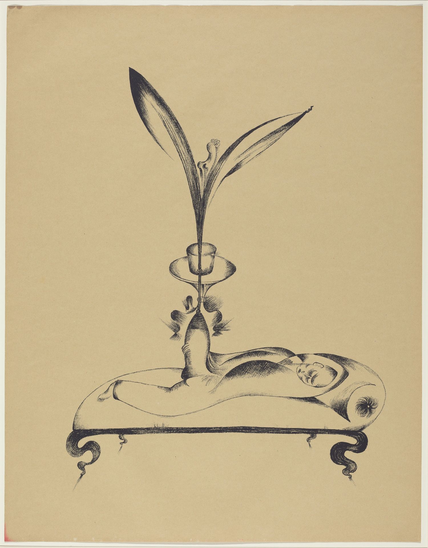 Der Männ mit dem Holzbein Träumt (The Man with the Wooden Leg Dreams) by Heinrich Hoerle
