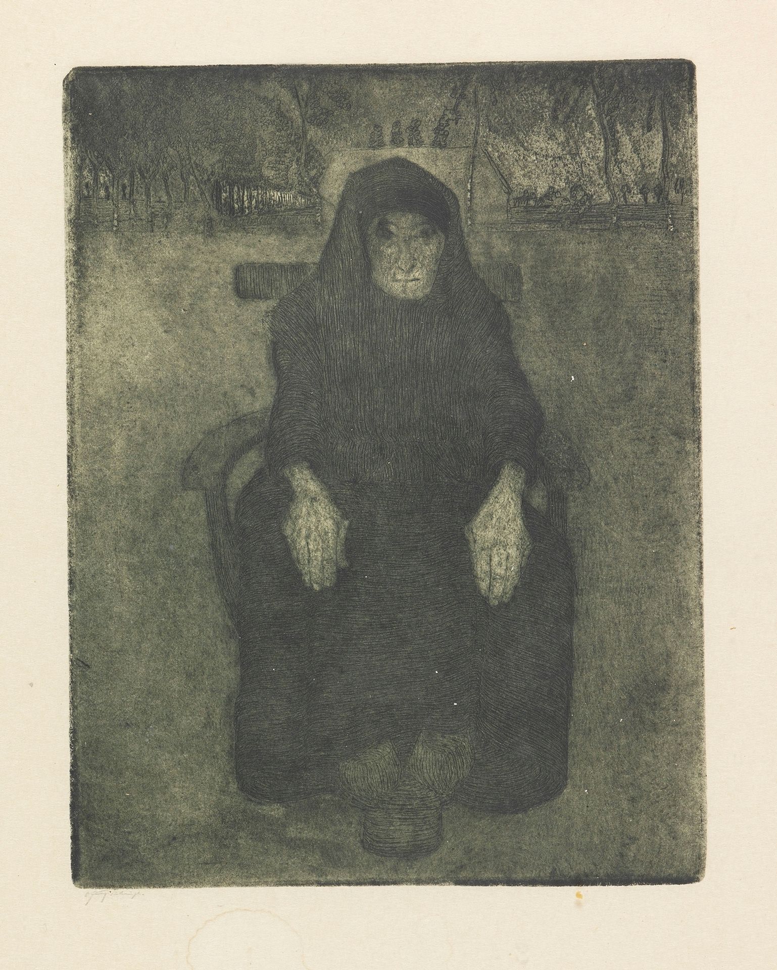Sitzende Alte by Paula Modersohn-Becker