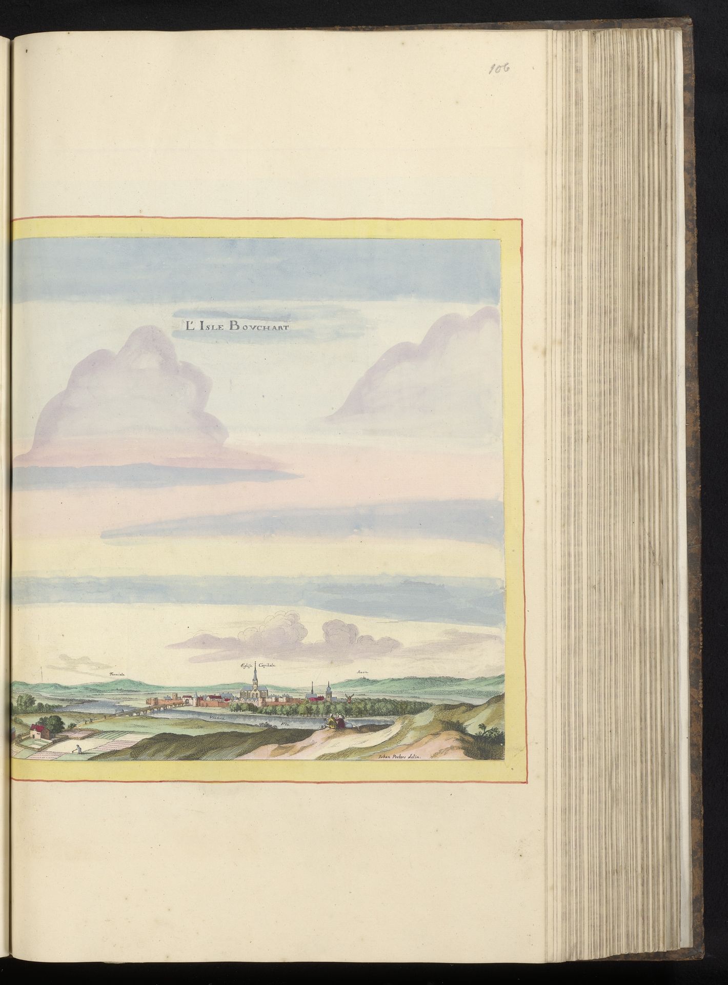 Gezicht op L'Île-Bouchard by Anonymous
