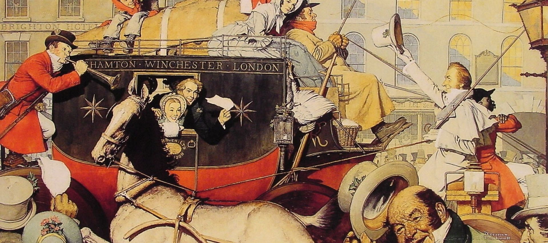 Winchester Stagecoach by Norman Rockwell