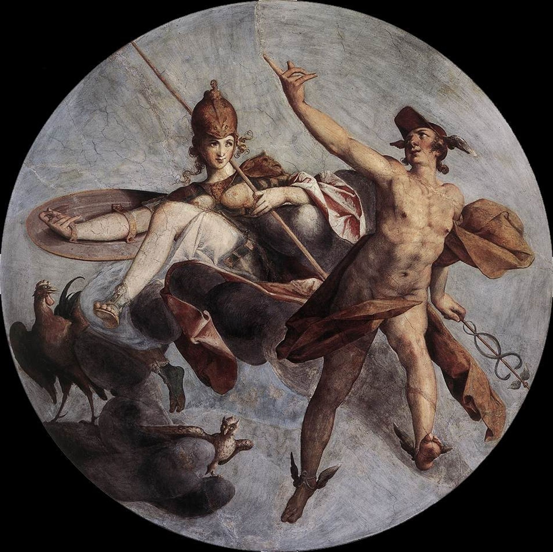 Hermes  and  Athena by Bartholomeus Spranger
