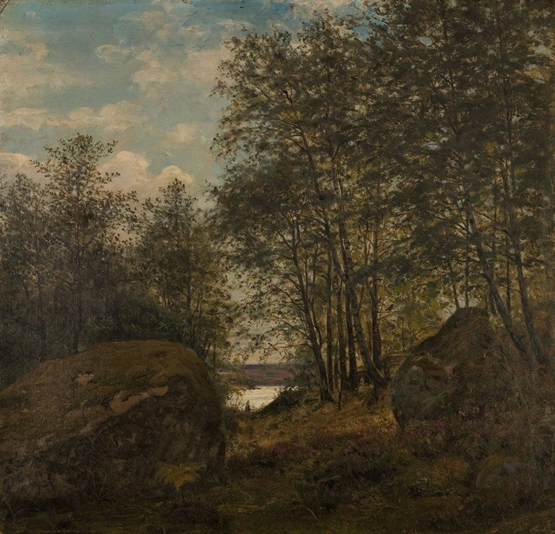 Ulvegjelskogen, Mandal by Amaldus Nielsen