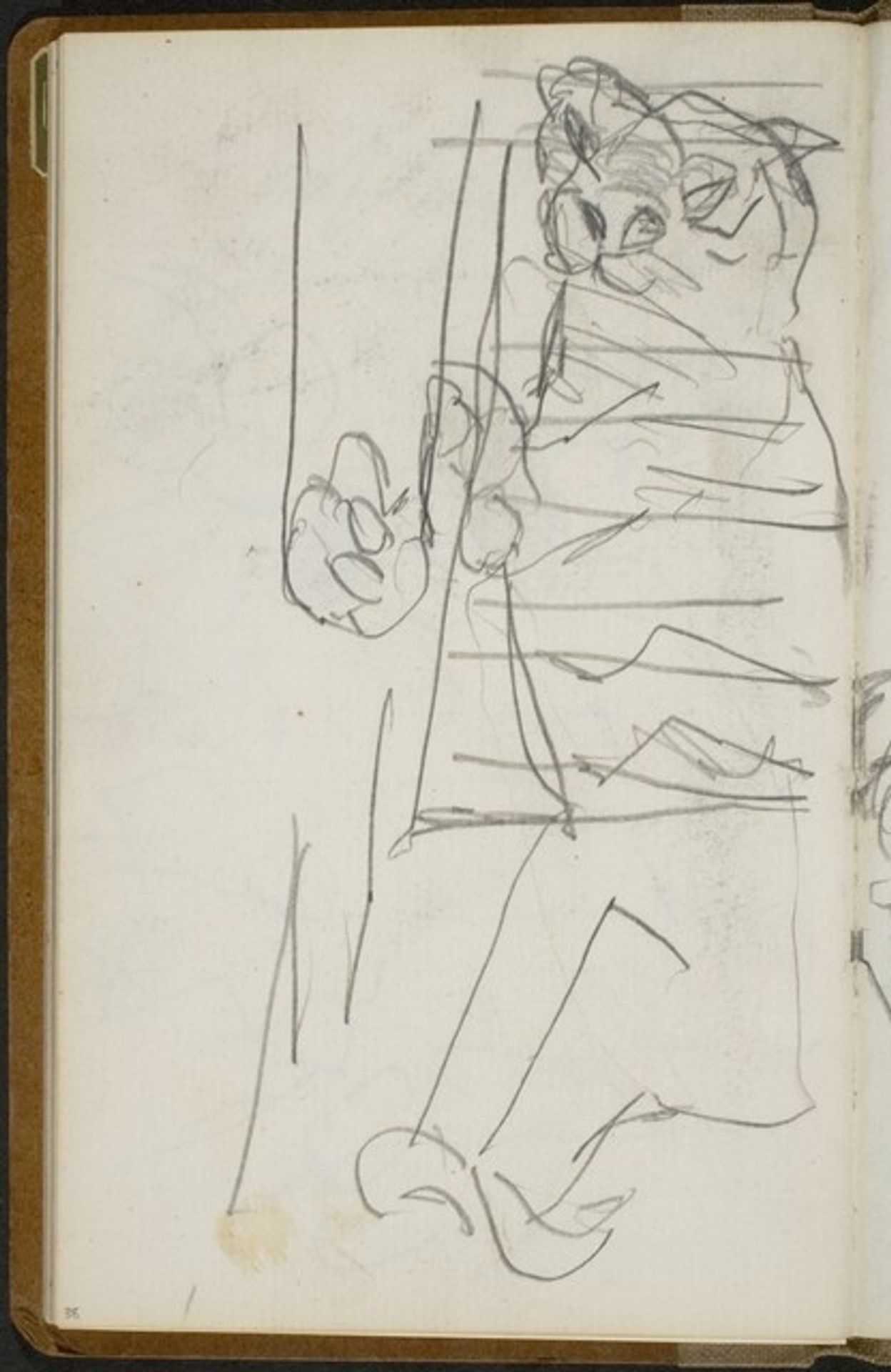 Schafender Tiger (Sleeping Tiger) [p. 38] by Max Beckmann